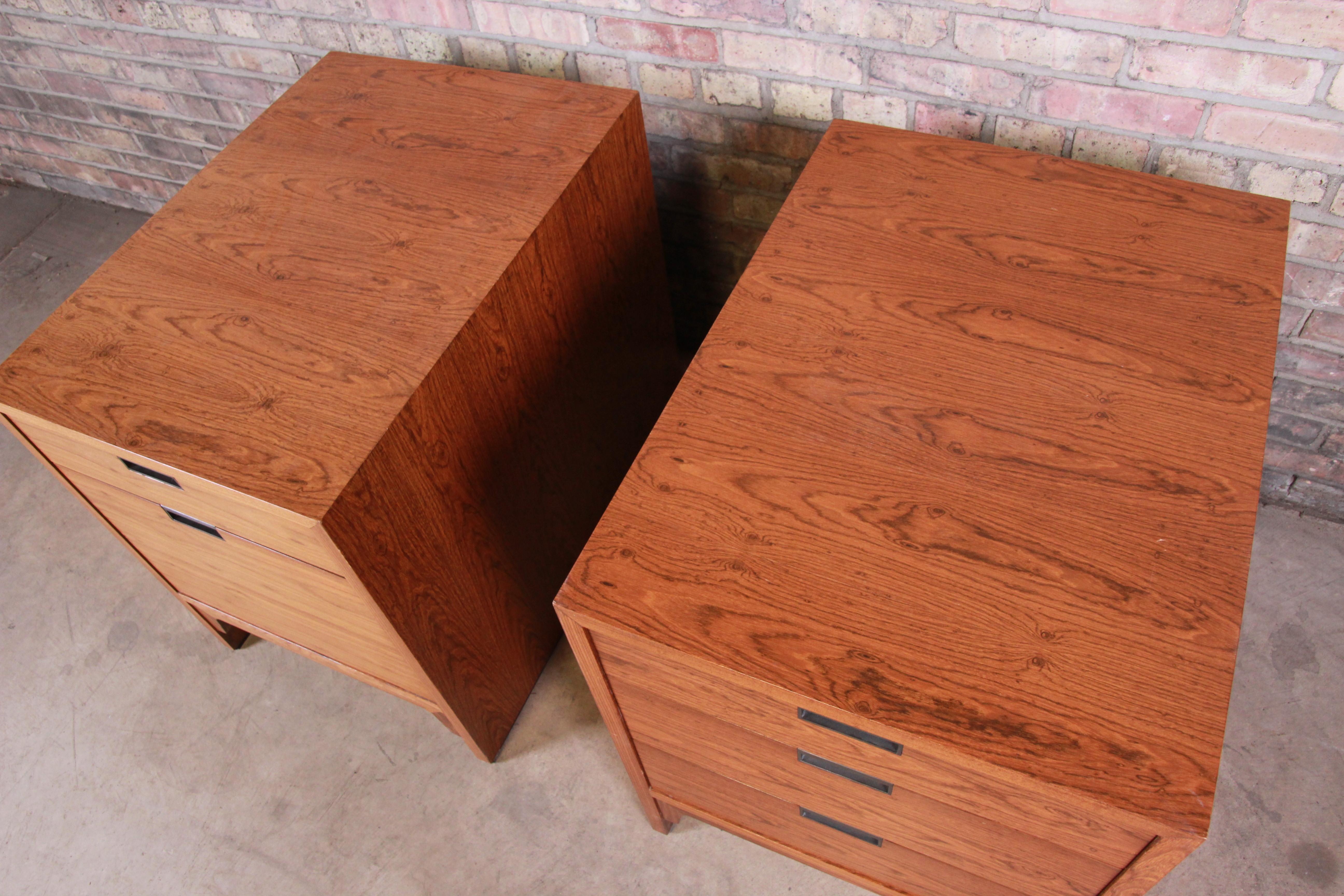 Mid-20th Century Edward Wormley for Dunbar Rosewood Chests of Drawers or Nightstands, Pair