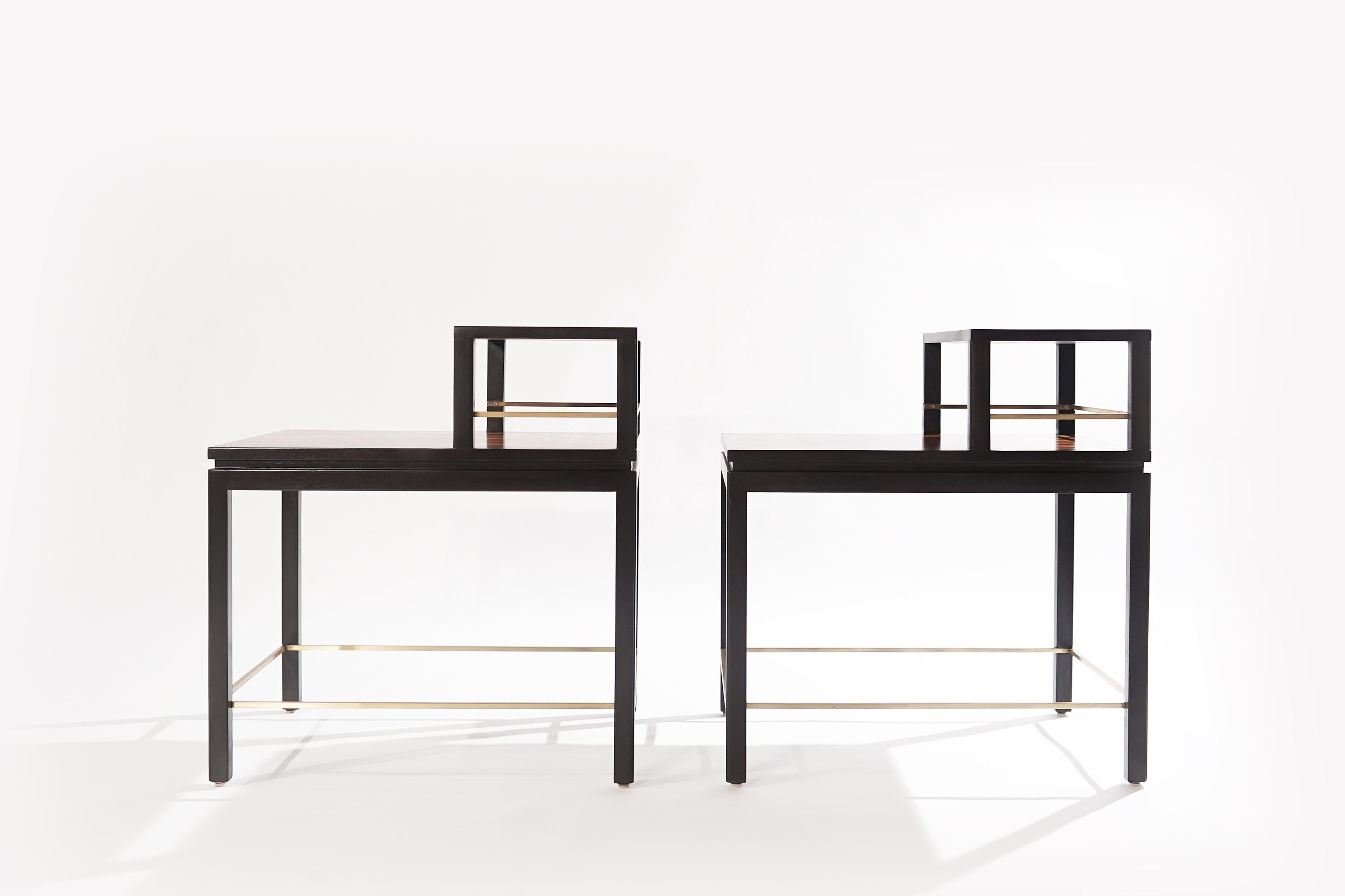 American Edward Wormley for Dunbar Rosewood End Tables, 1950s