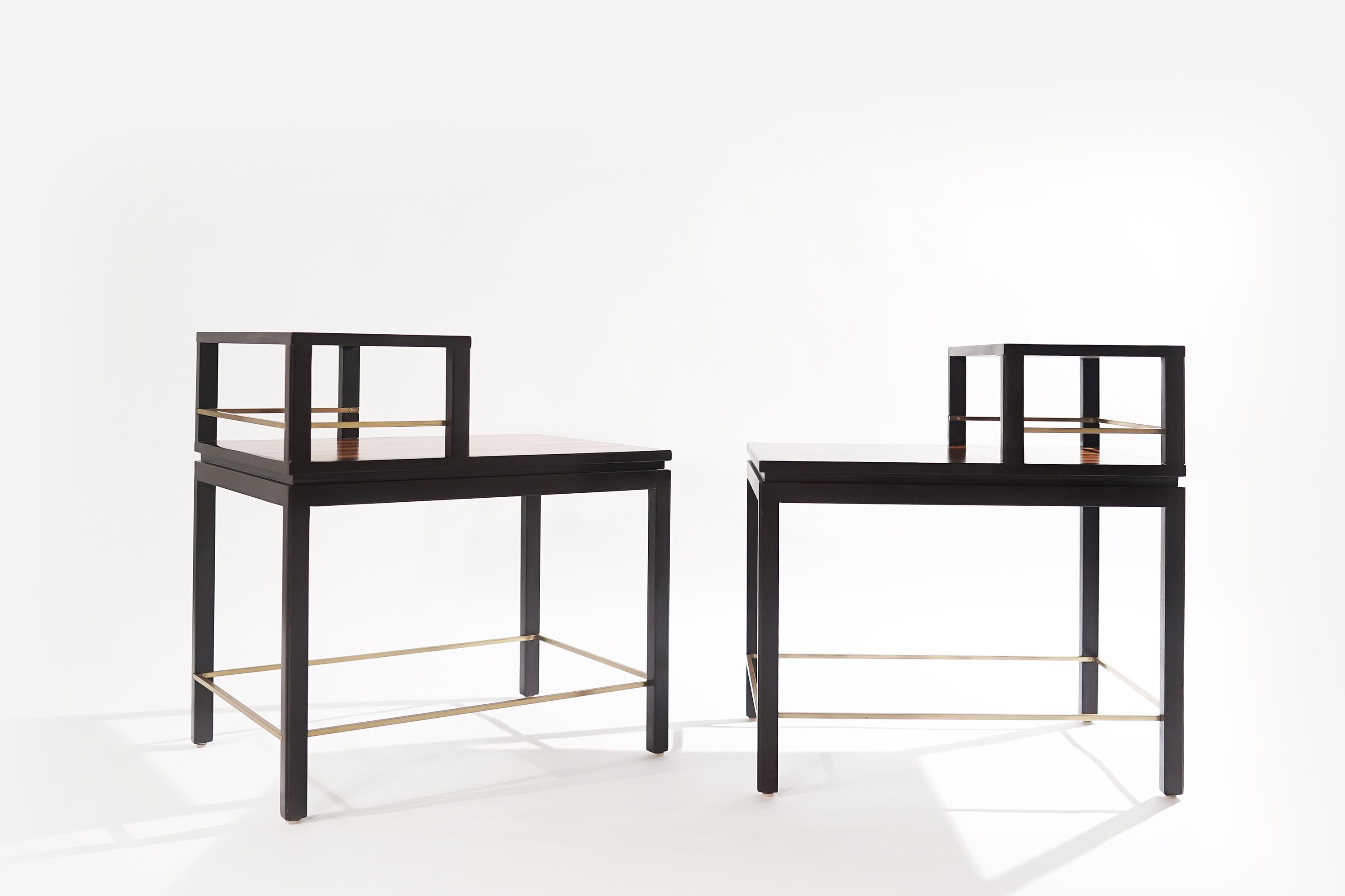 20th Century Edward Wormley for Dunbar Rosewood End Tables, 1950s