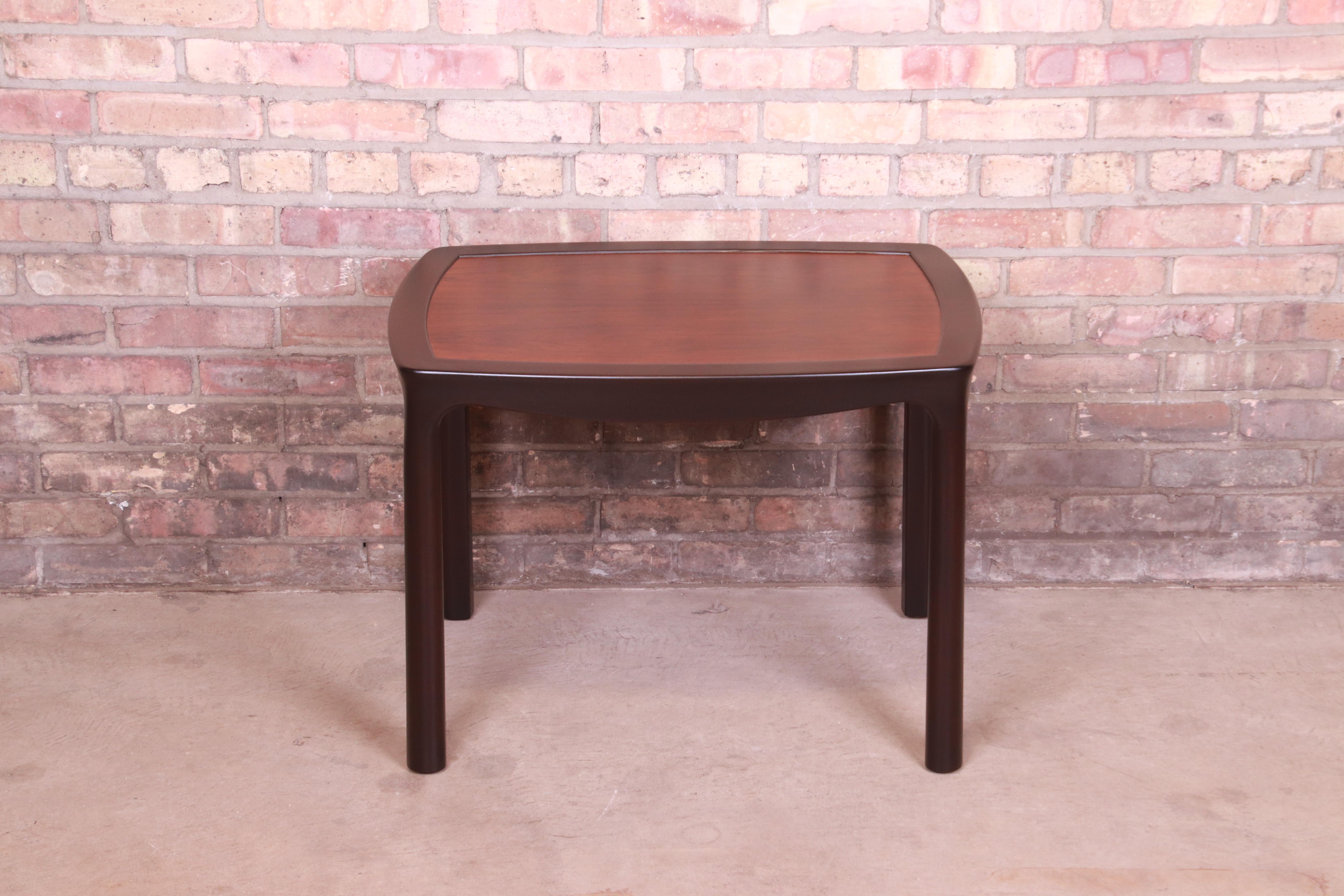 Mid-Century Modern Edward Wormley for Dunbar Rosewood Occasional Side Table, Newly Refinished For Sale