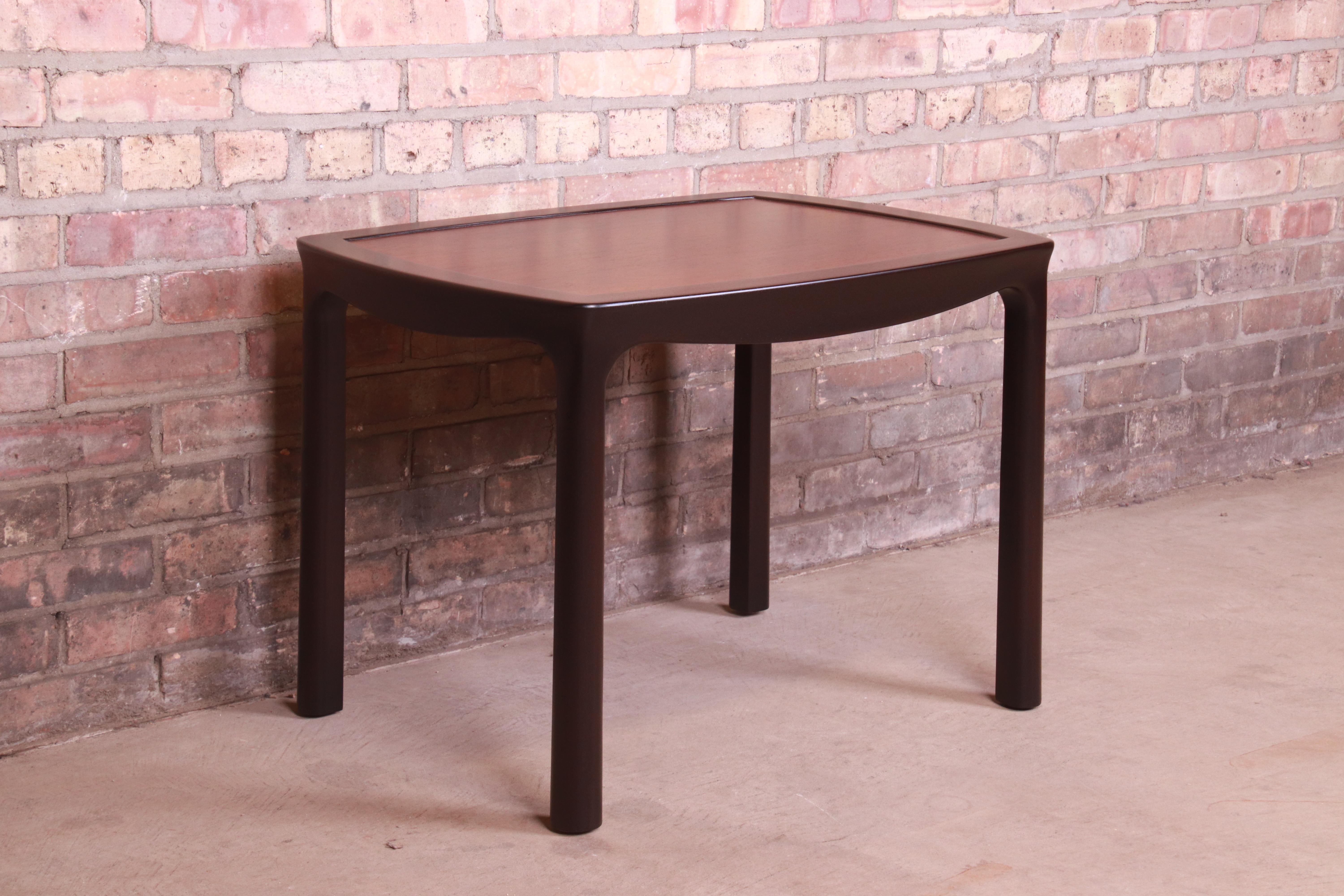 Mid-20th Century Edward Wormley for Dunbar Rosewood Occasional Side Table, Newly Refinished For Sale