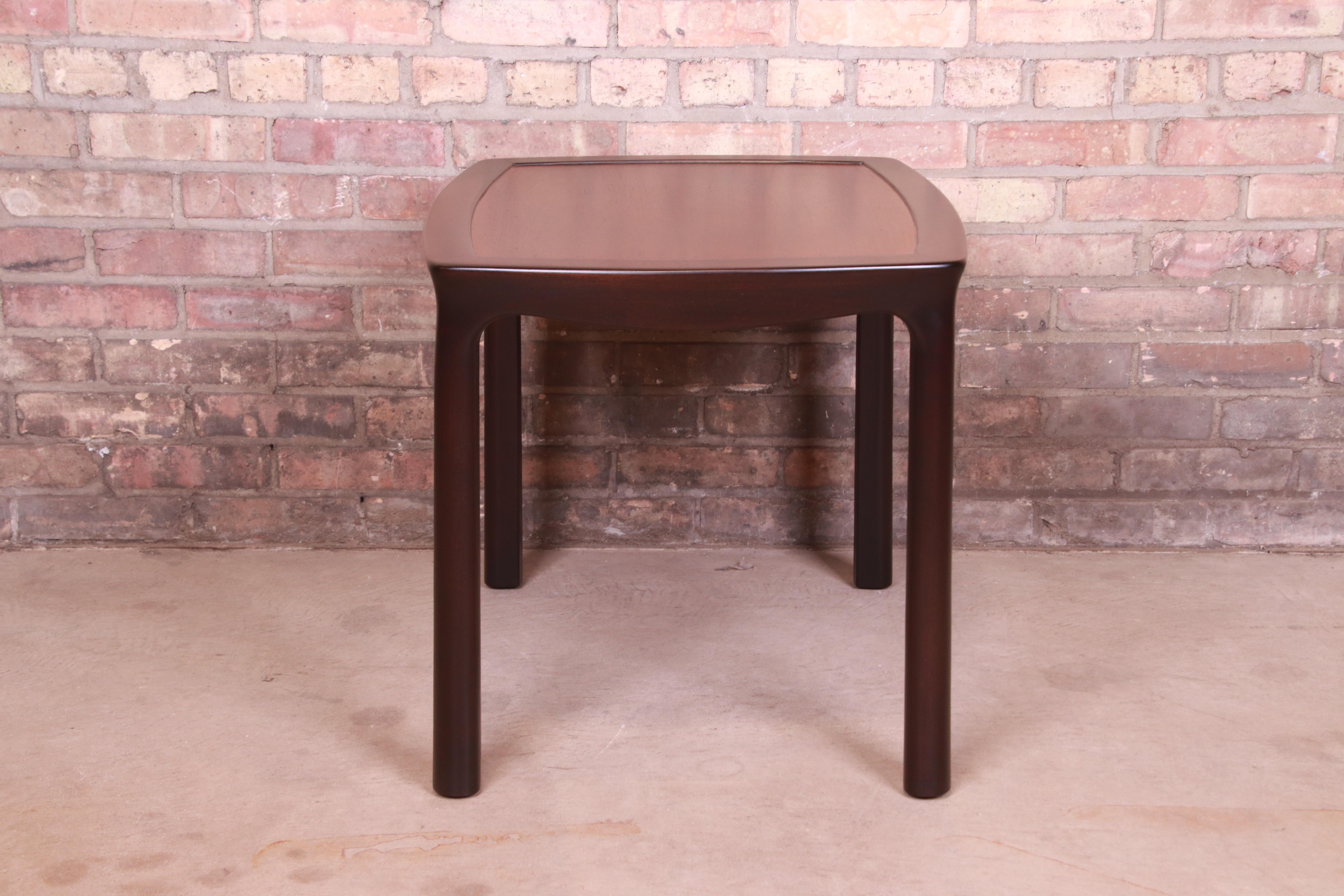 Edward Wormley for Dunbar Rosewood Occasional Side Table, Newly Refinished For Sale 3