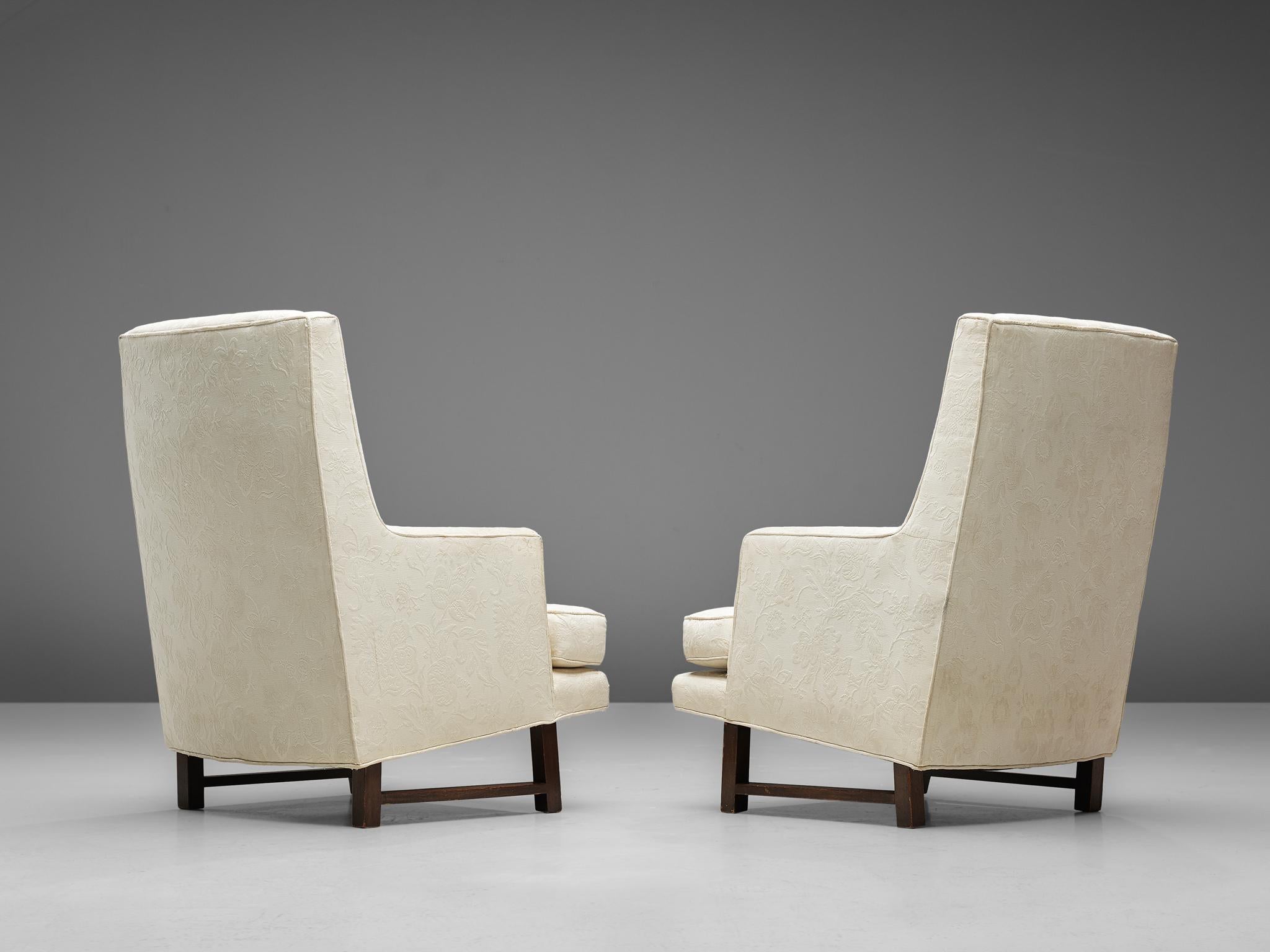 Mid-Century Modern Edward Wormley for Dunbar Set of Lounge Chairs in Original Upholstery