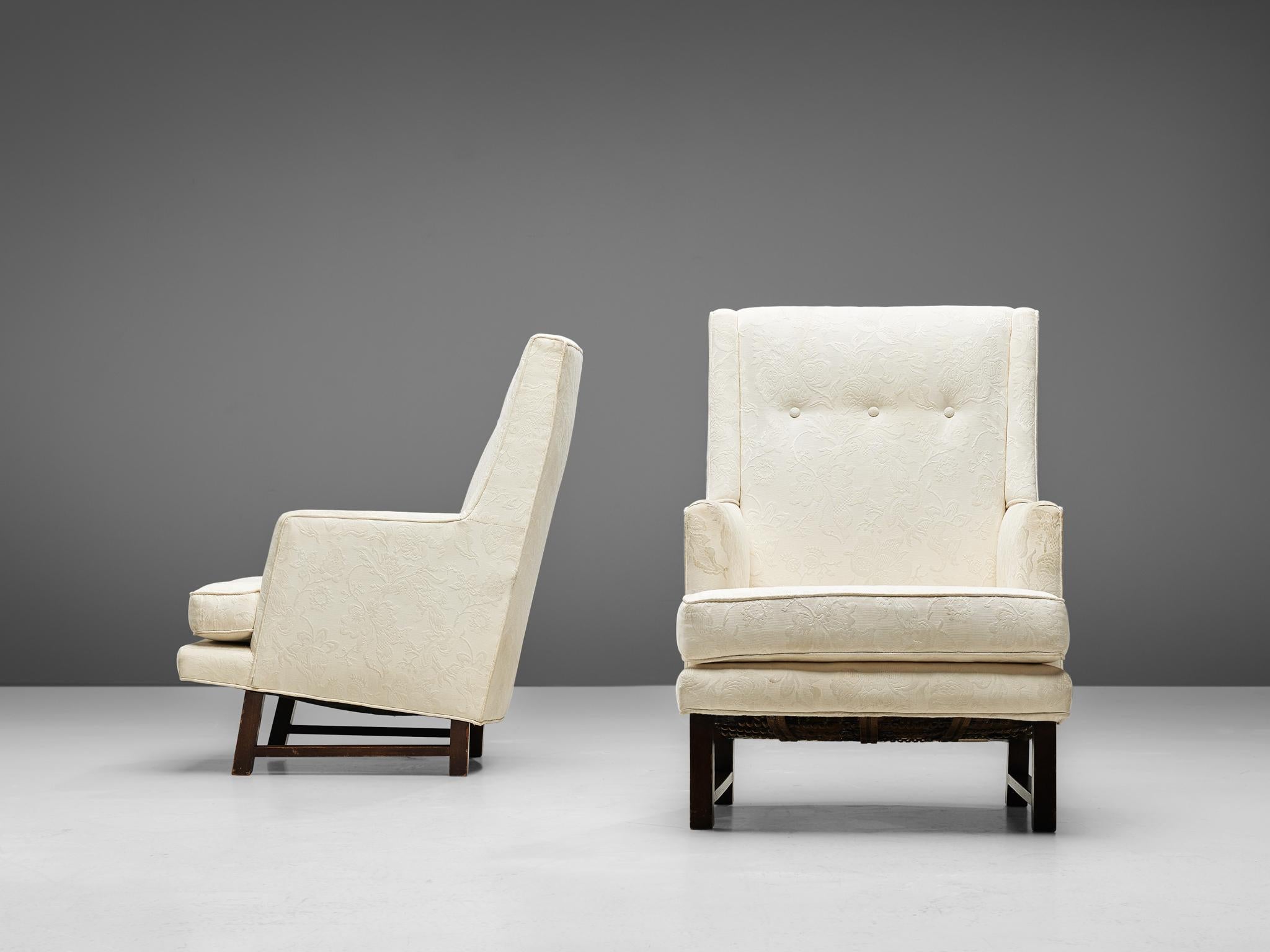 Mid-20th Century Edward Wormley for Dunbar Set of Lounge Chairs in Original Upholstery