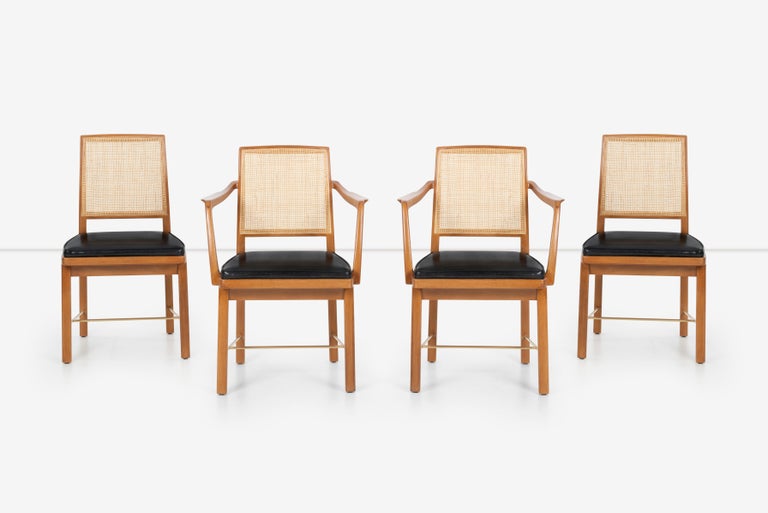 Mid-Century Modern Edward Wormley for Dunbar Set of Twelve Dining Chairs For Sale