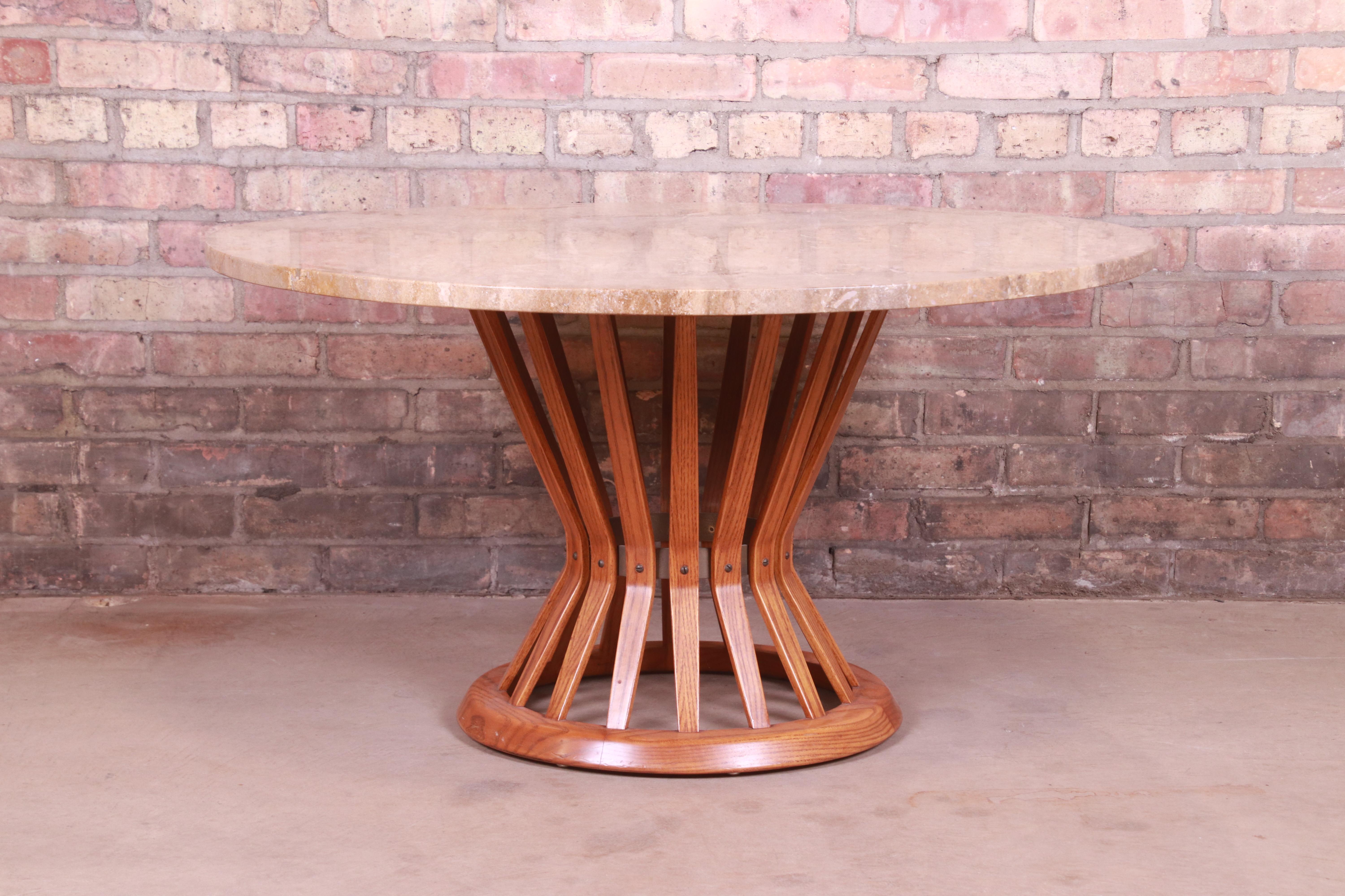 Edward Wormley for Dunbar Sheaf of Wheat Marble Top Cocktail Table, 1950s 3