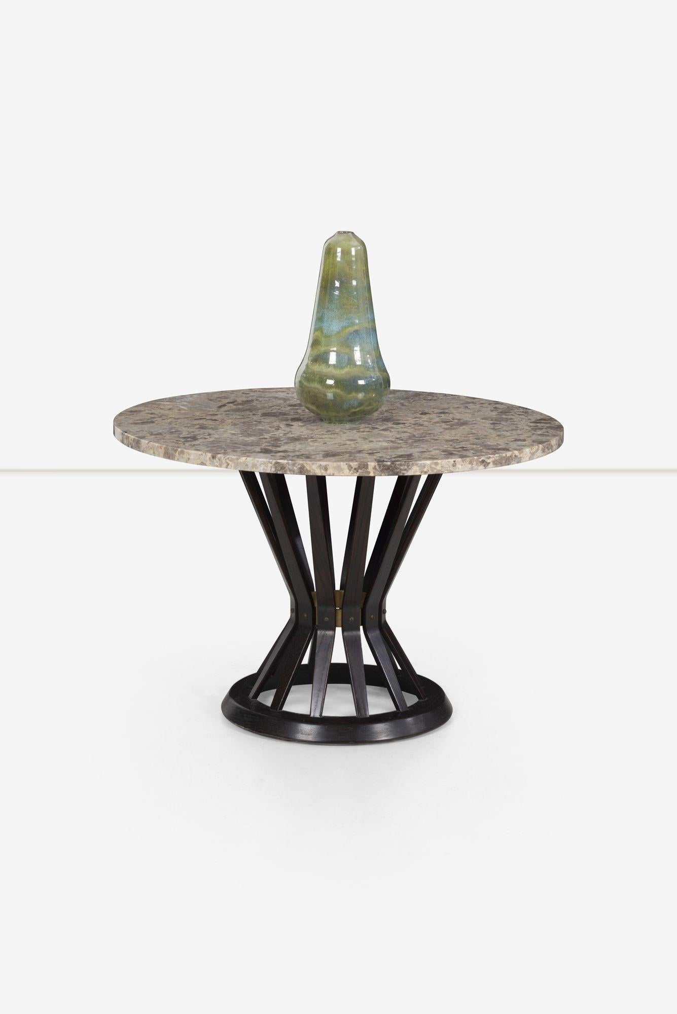Mid-20th Century Edward Wormley for Dunbar Sheaf of Wheat Table, Terrazzo Marble Top For Sale
