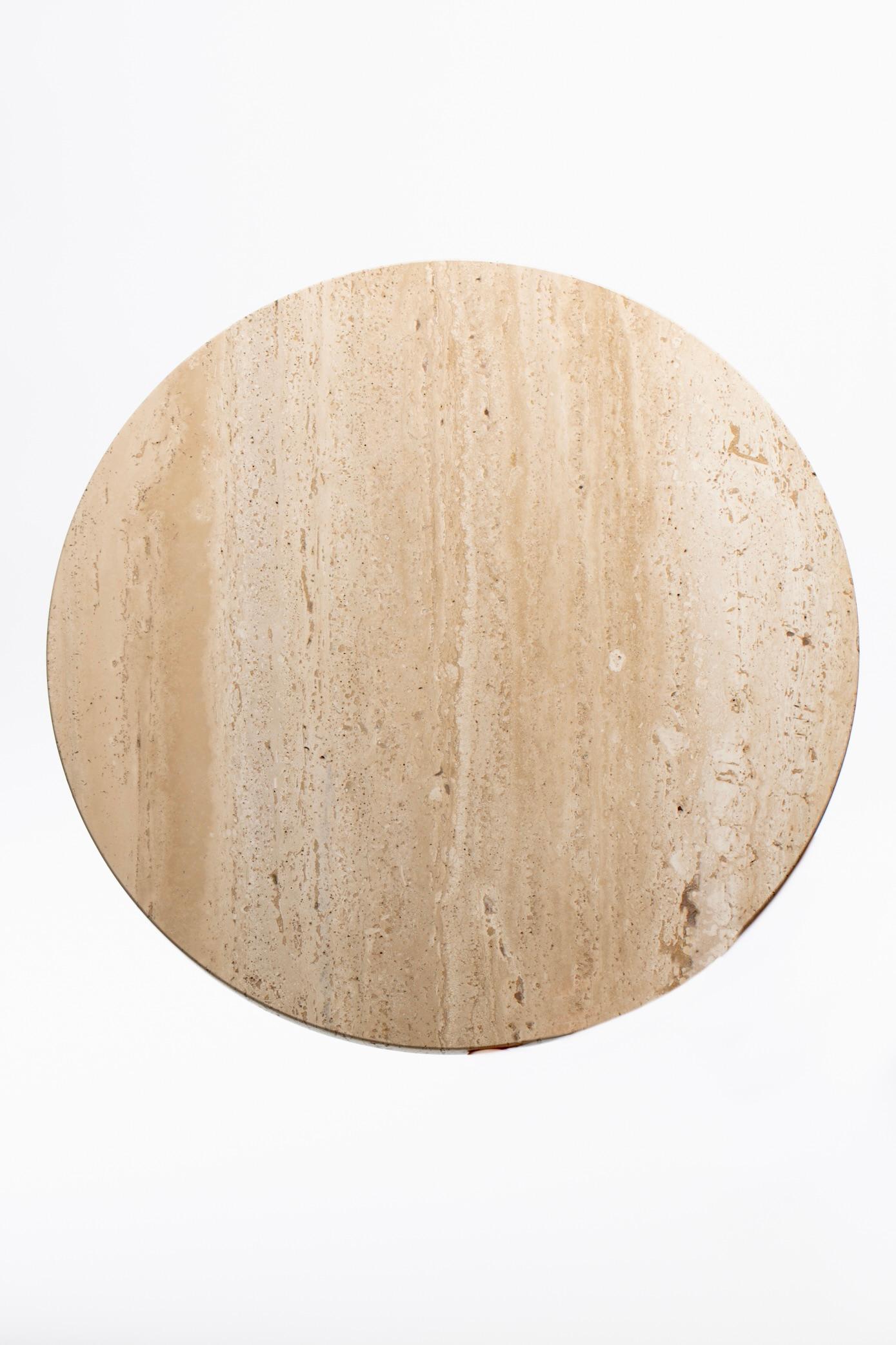 American Edward Wormley for Dunbar Sheaf of Wheat Table with Travertine Top