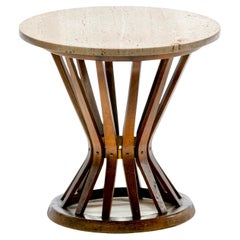 Edward Wormley for Dunbar Sheaf of Wheat Table with Travertine Top