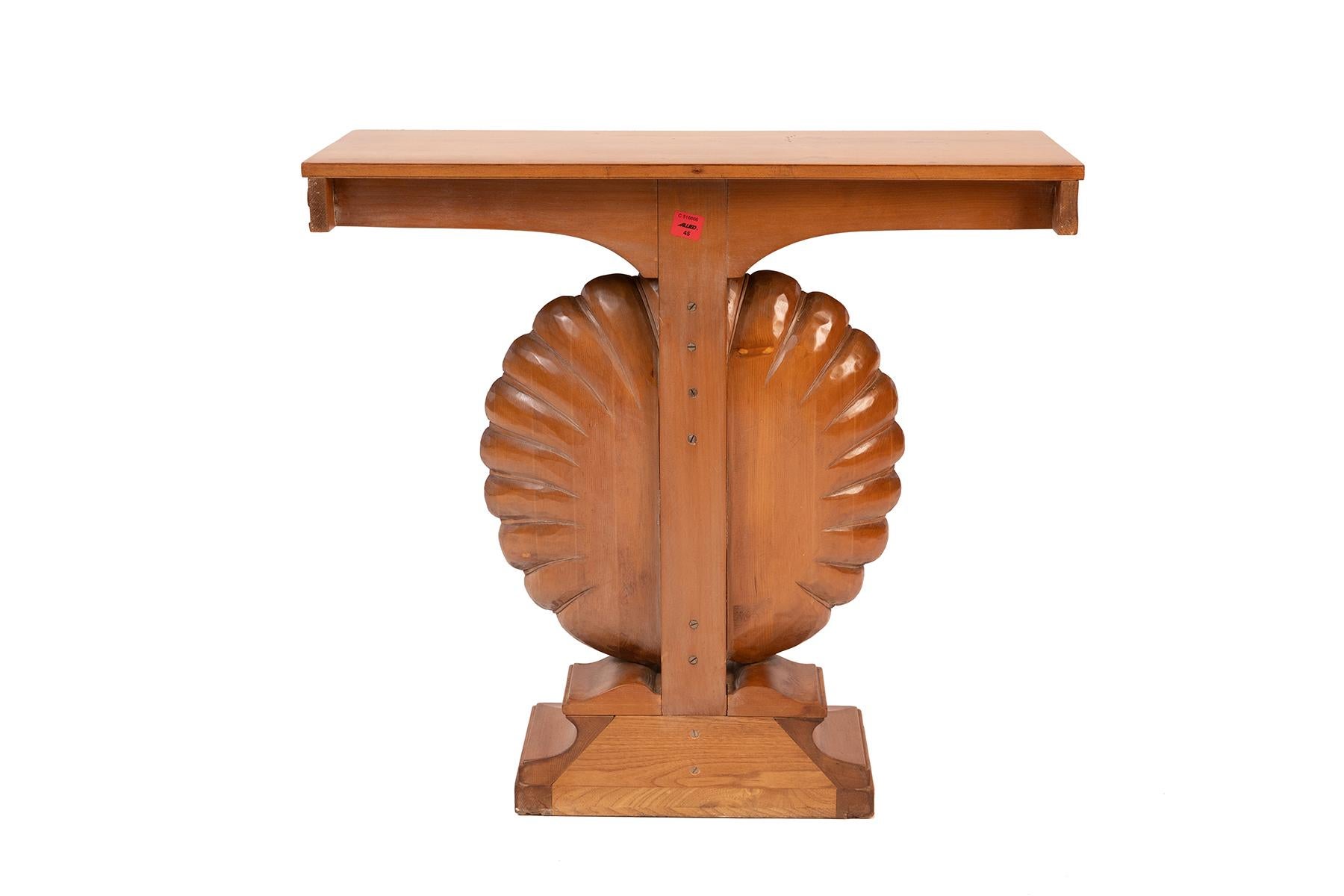 Pine Edward Wormley for Dunbar Shell Console