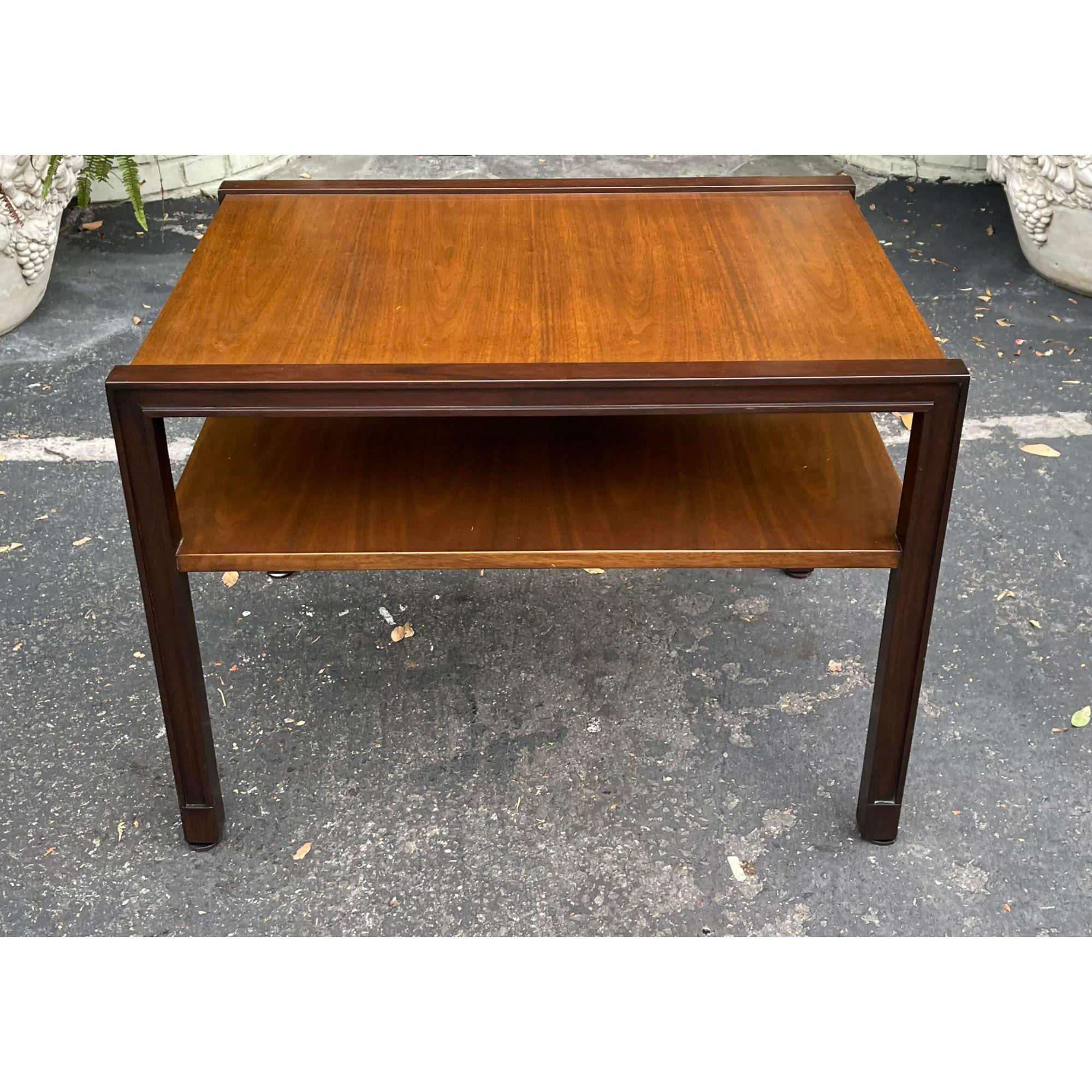 Edward Wormley for Dunbar Simple & Two Tone Side or End Table, 1960s In Good Condition In LOS ANGELES, CA