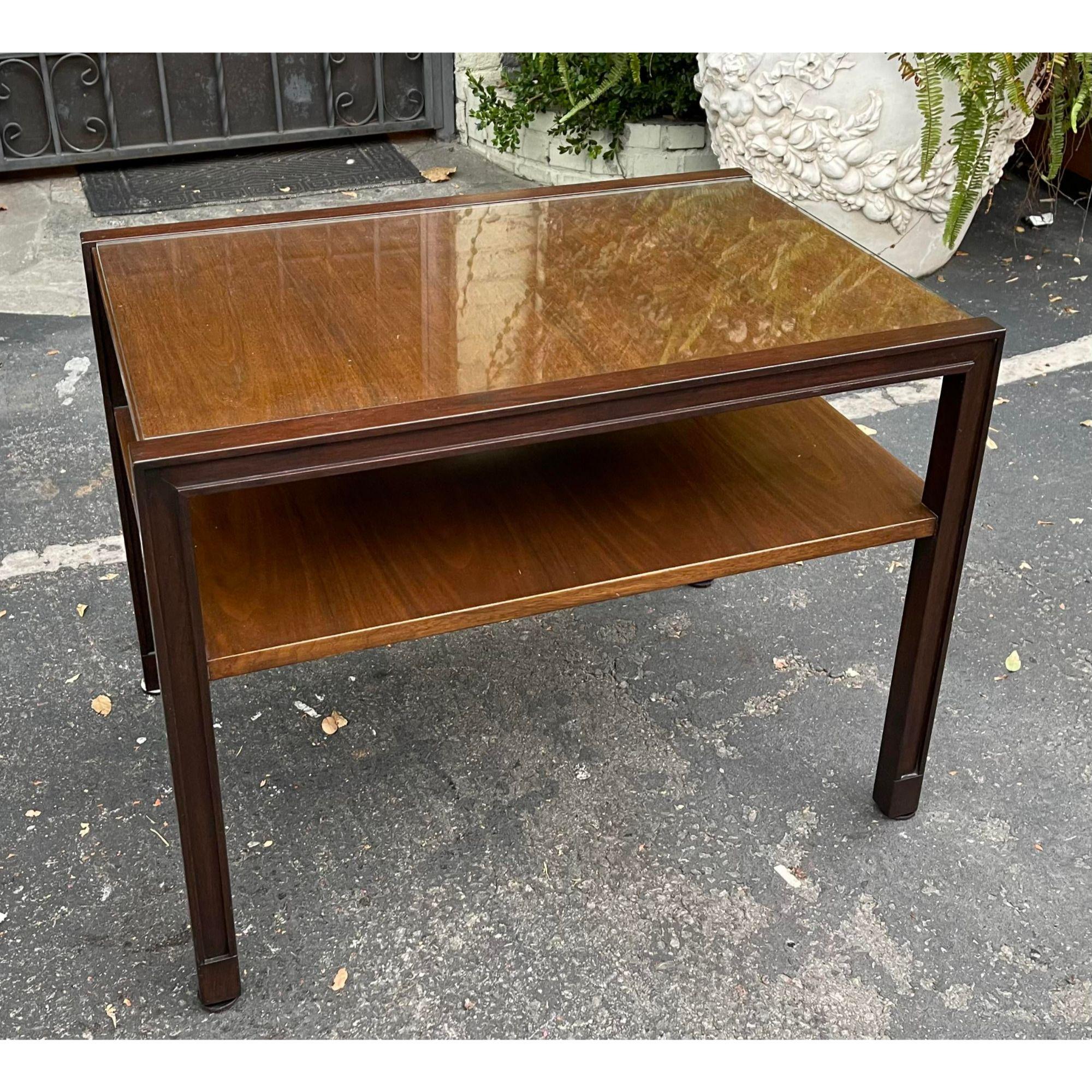 20th Century Edward Wormley for Dunbar Simple & Two Tone Side or End Table, 1960s