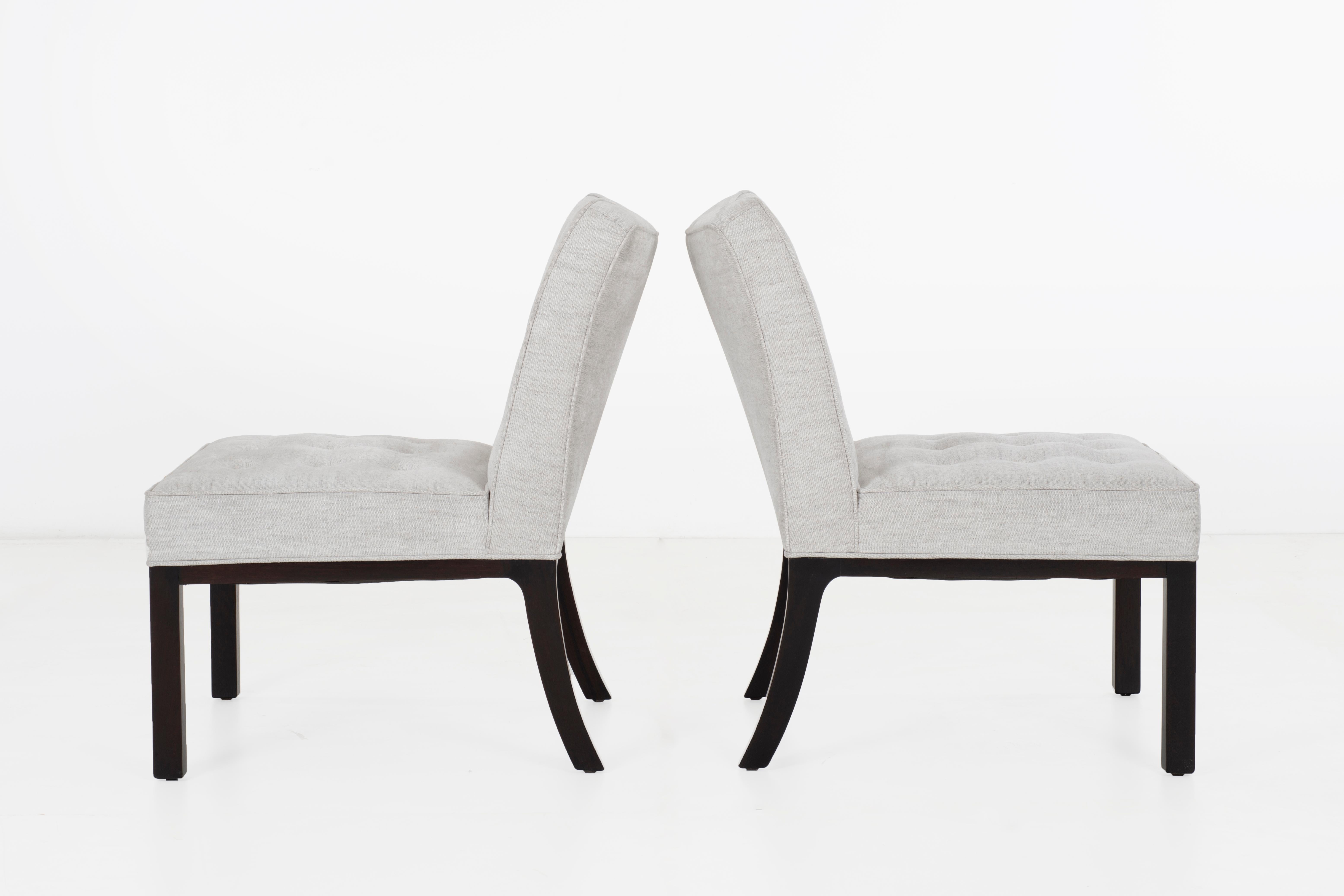 Mid-Century Modern Edward Wormley for Dunbar Slipper Chairs For Sale