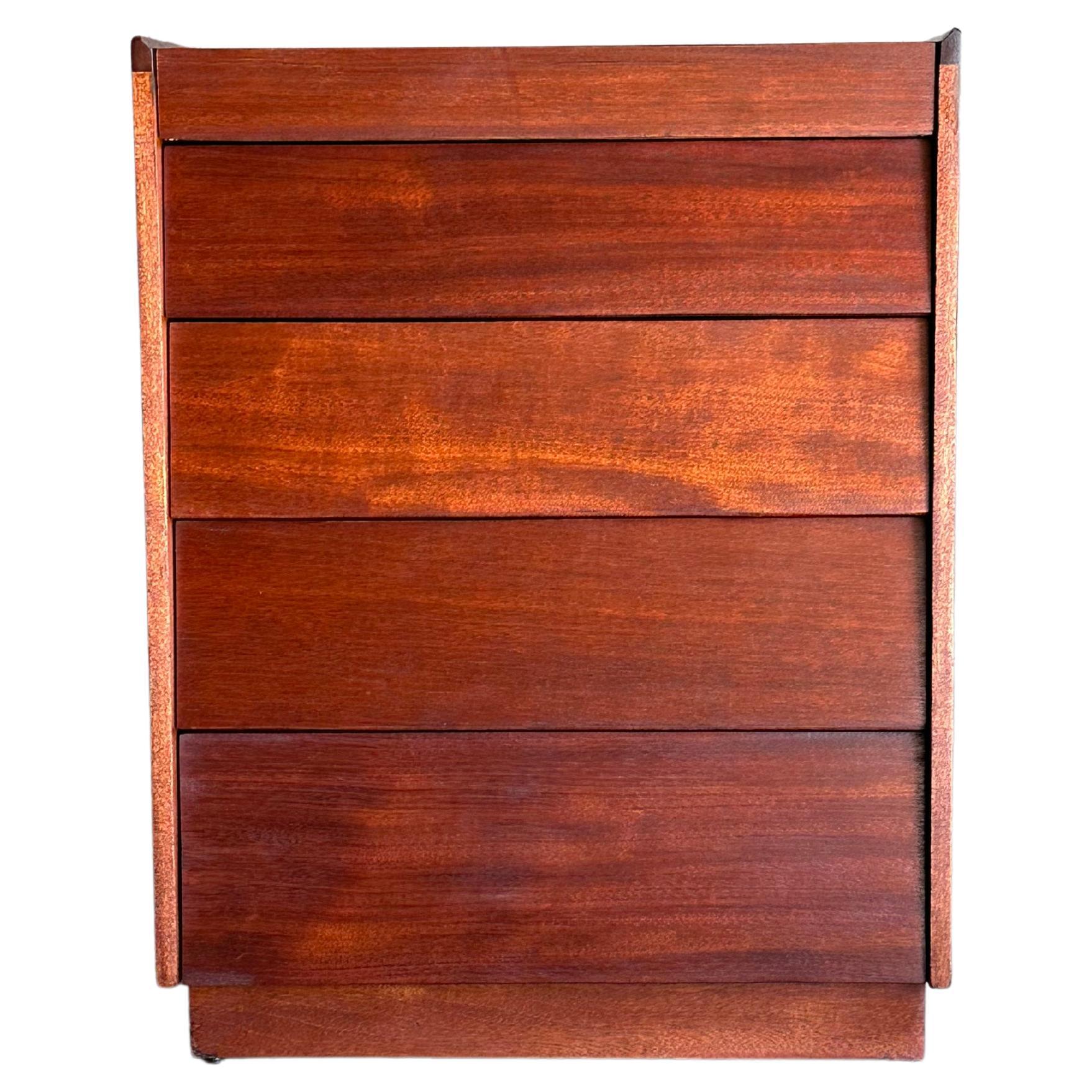 Edward Wormley for Dunbar Small Louvered Chest of Drawers For Sale