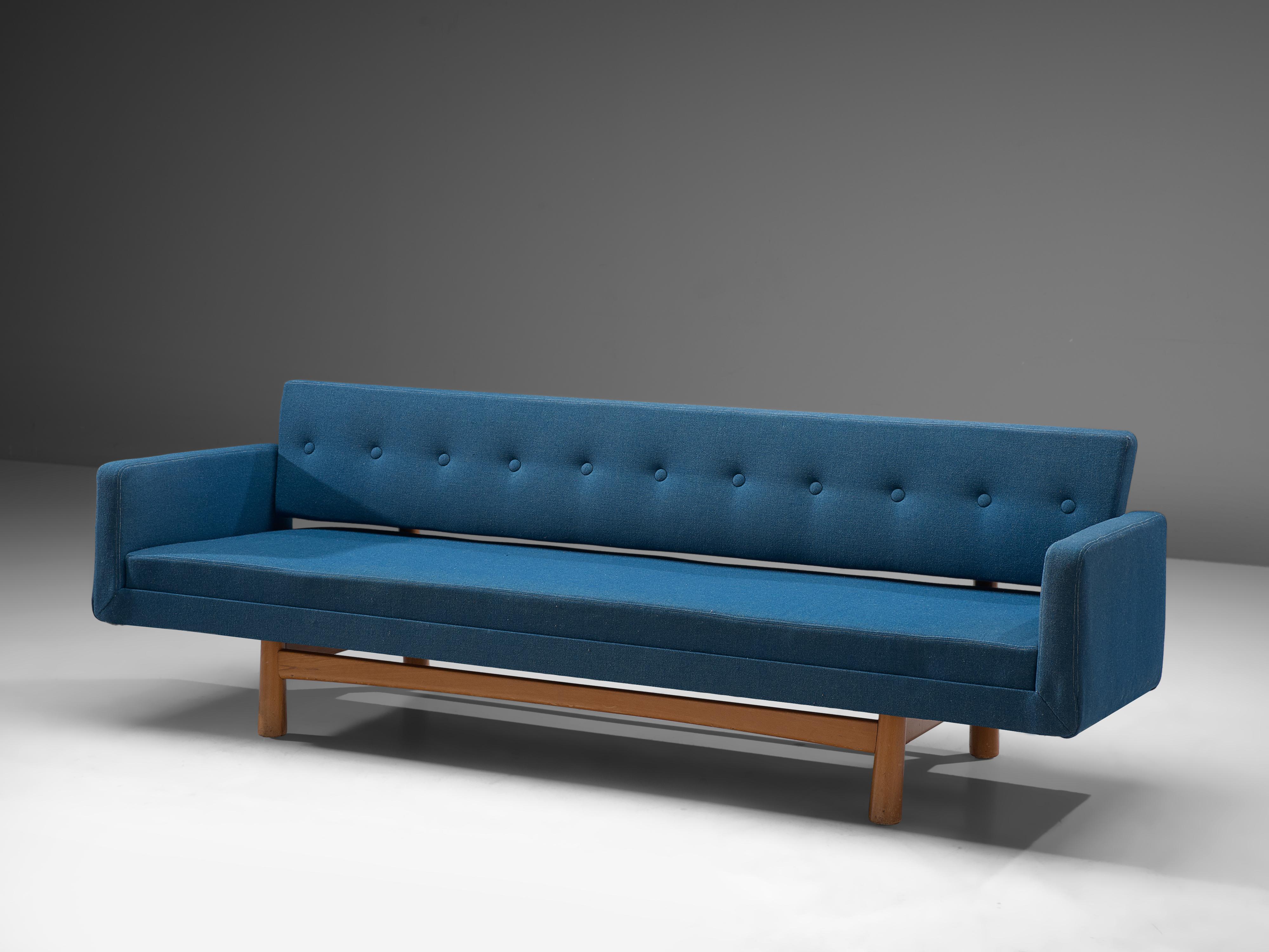 American Edward Wormley for Dunbar Sofa 5316 in Blue Fabric Upholstery