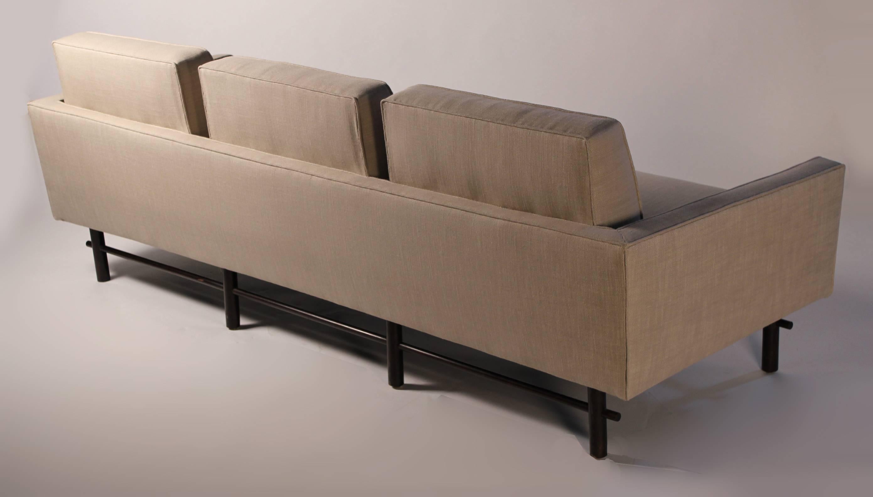 Mid-Century Modern  Three Seat Sofa Designed by Michael Taylor for Baker For Sale