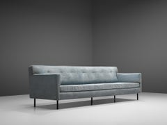 Edward Wormley for Dunbar Sofa in Light Blue Upholstery