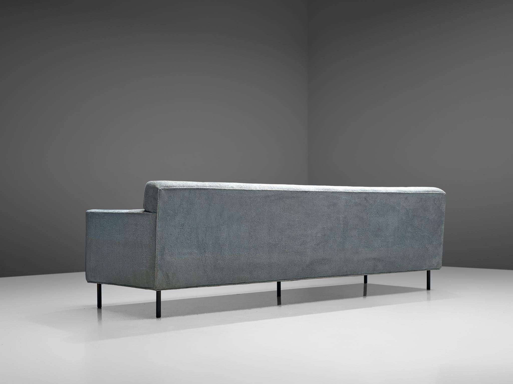 Américain Canapé Edward Wormley pour Dunbar en tissu bleu clair en vente