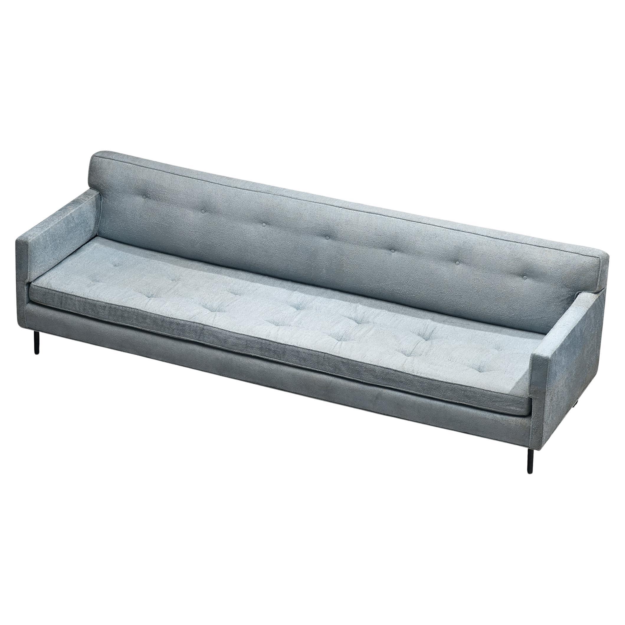Edward Wormley for Dunbar Sofa in Light Blue Upholstery  For Sale
