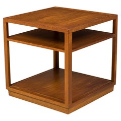Edward Wormley for Dunbar Square Wooden Double Shelf End / Side Table