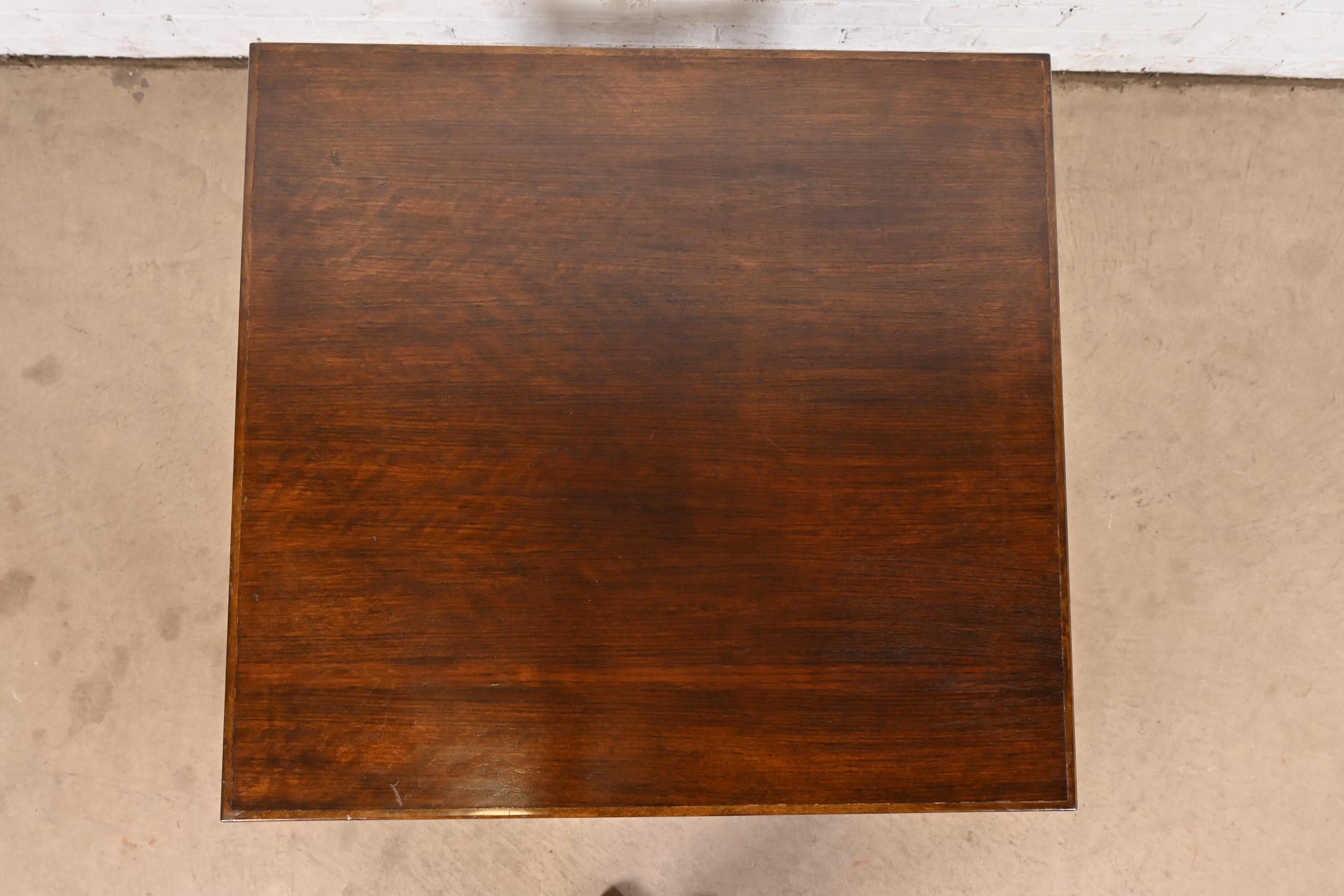 Edward Wormley for Dunbar Style Mid-Century Modern Mahogany Revolving Bookcase 1