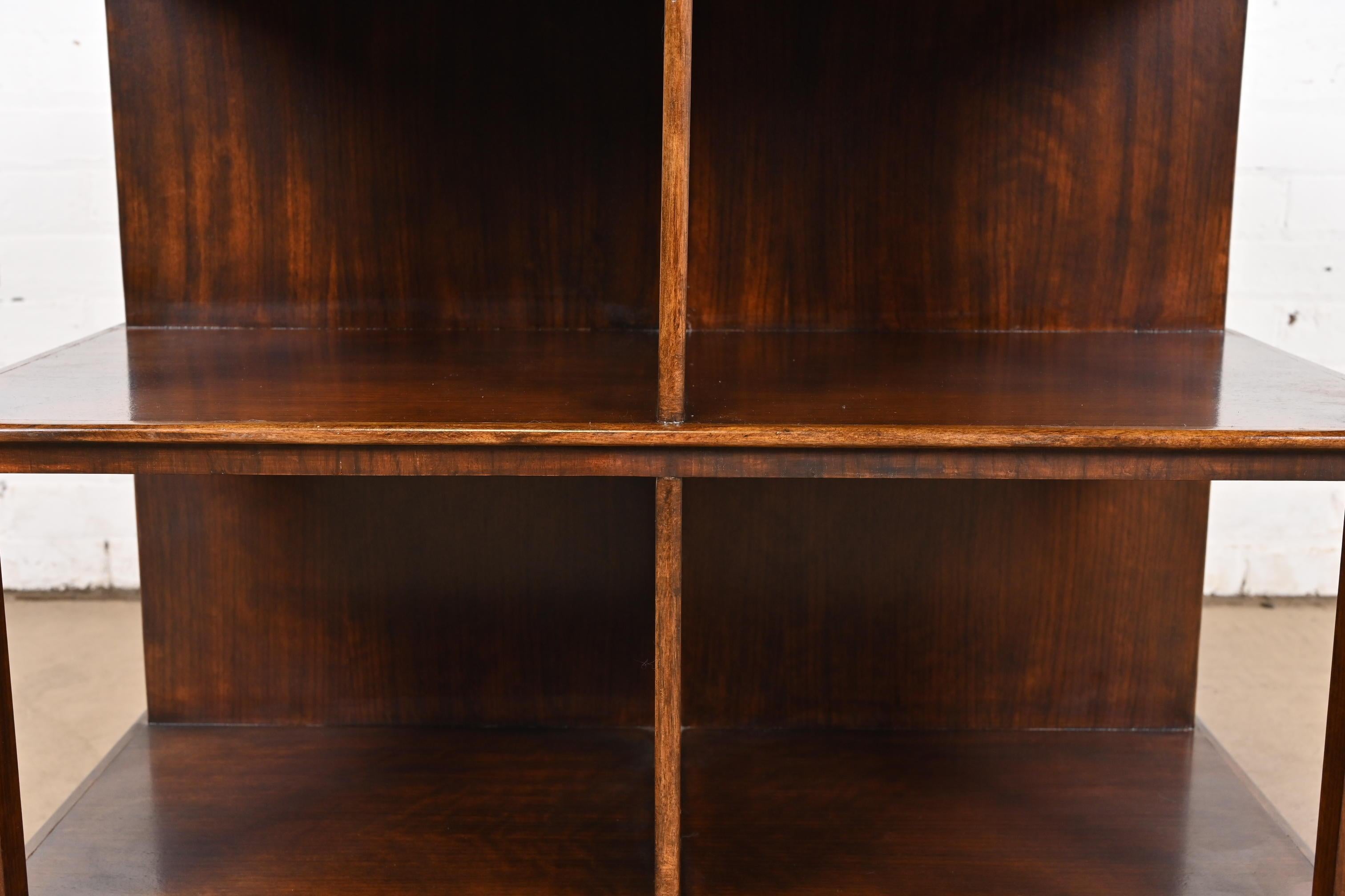 Edward Wormley for Dunbar Style Mid-Century Modern Mahogany Revolving Bookcase 3