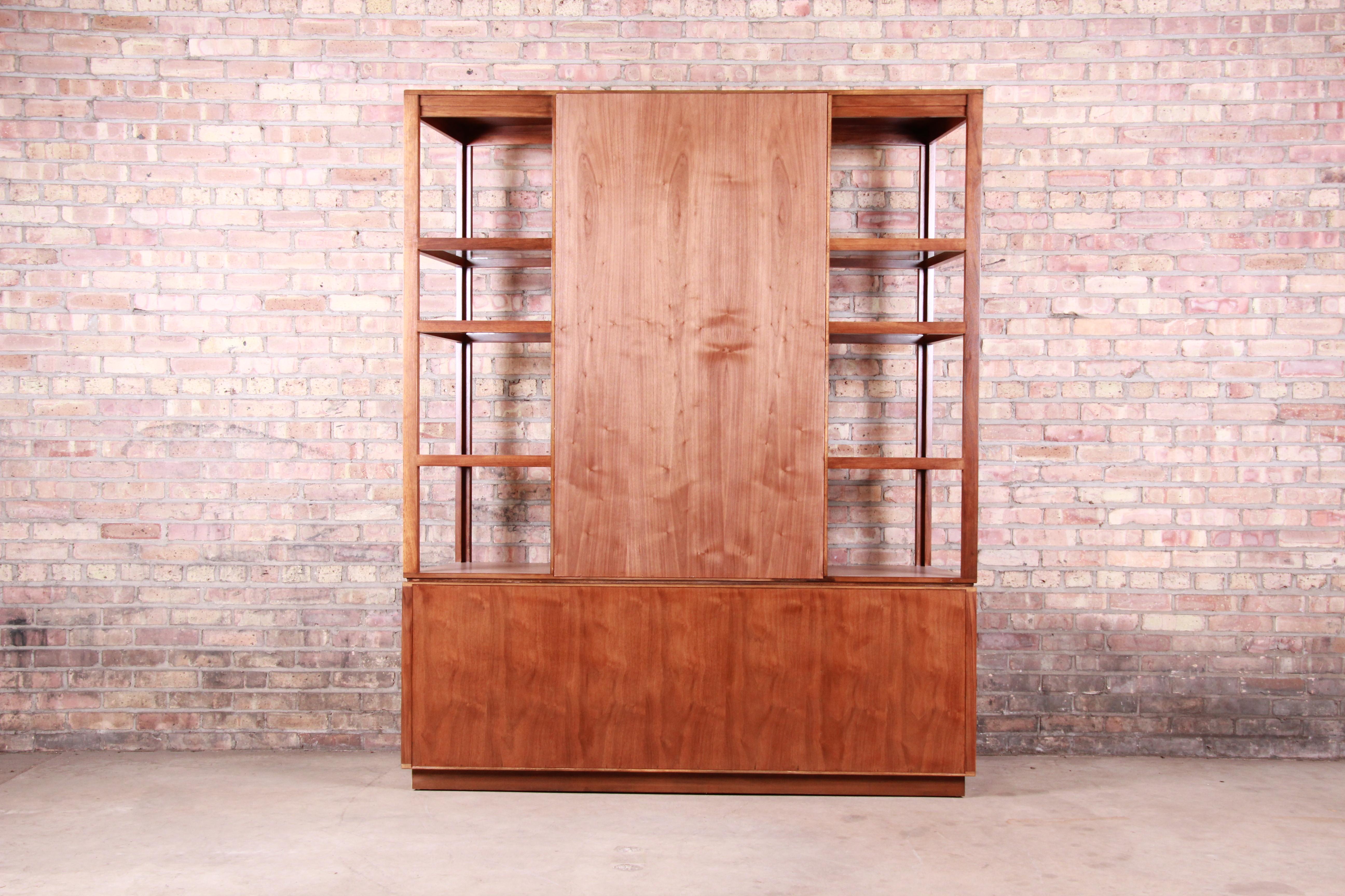 Edward Wormley for Dunbar Superstructure Wall Unit or Room Divider, Restored For Sale 9