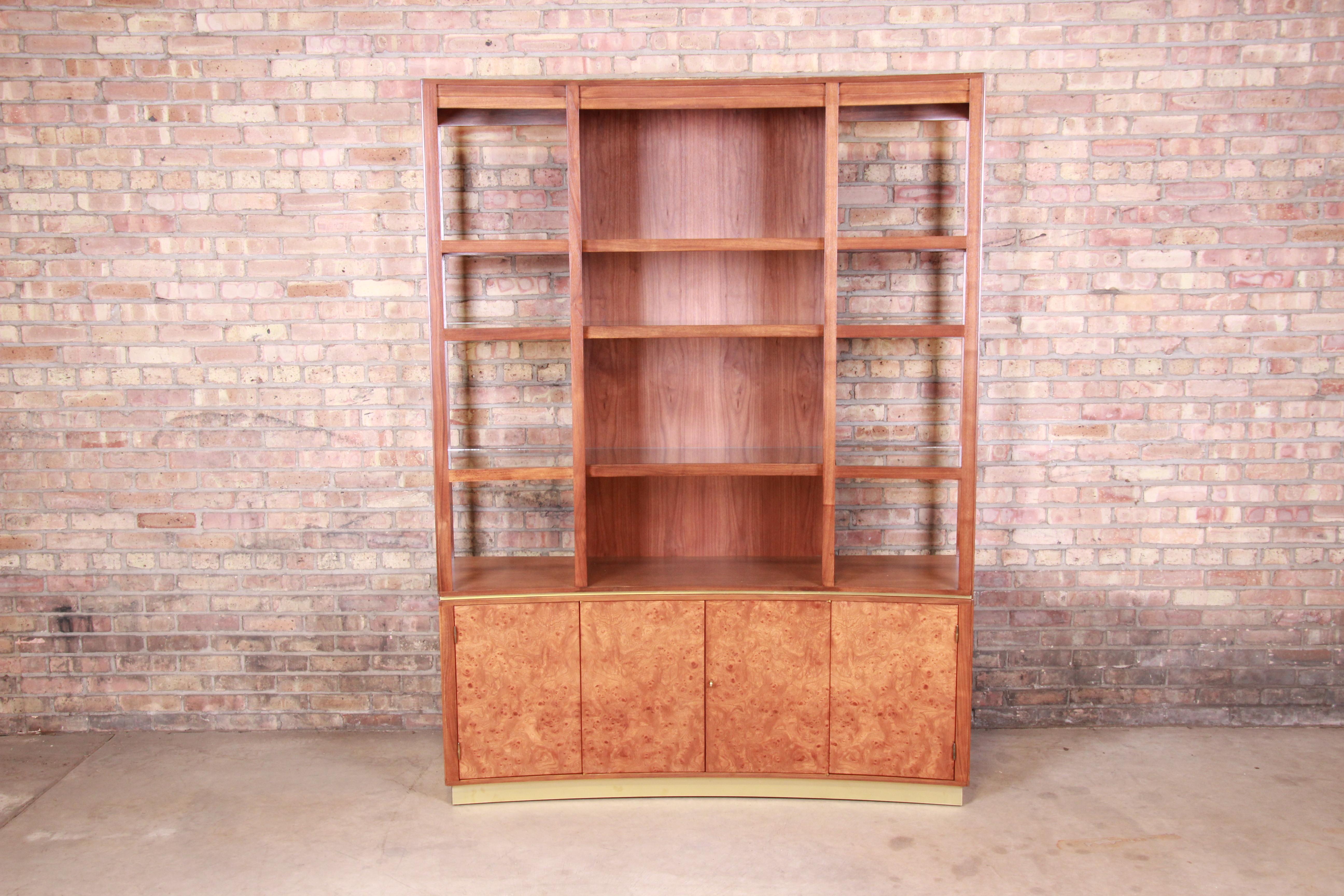 Mid-Century Modern Edward Wormley for Dunbar Superstructure Wall Unit or Room Divider, Restored For Sale