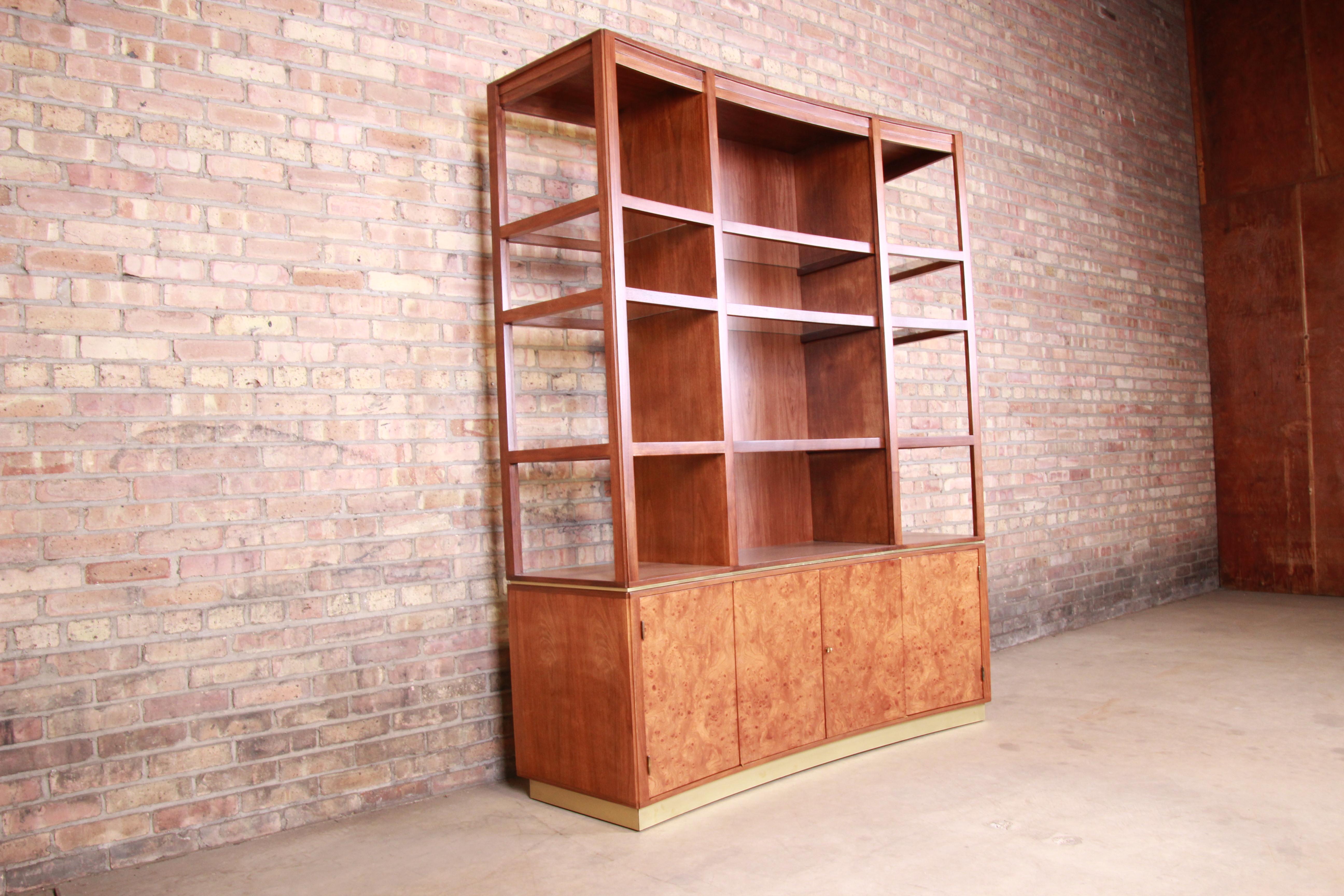 American Edward Wormley for Dunbar Superstructure Wall Unit or Room Divider, Restored For Sale