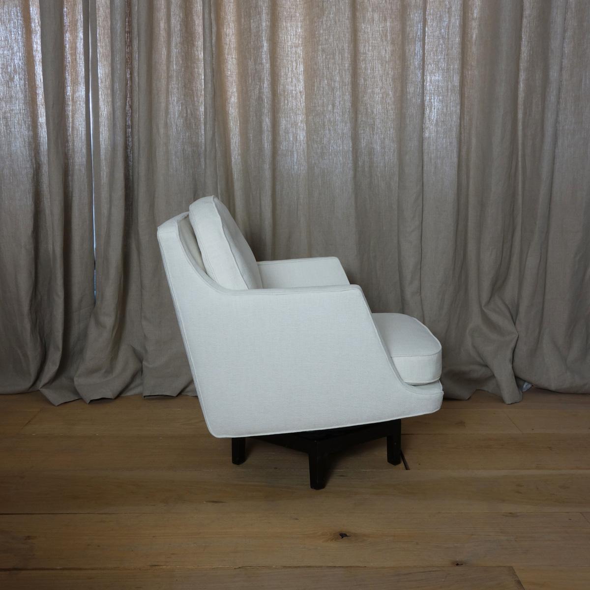 Edward Wormley para Sillón giratorio Dunbar Tapicería en venta
