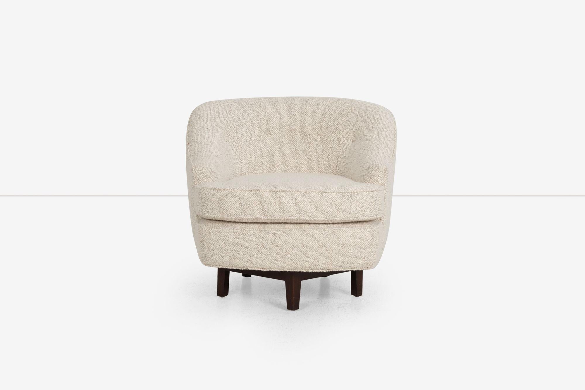 Edward Wormley pour Dunbar Chaise longue pivotante (1965)
Rembourré en 