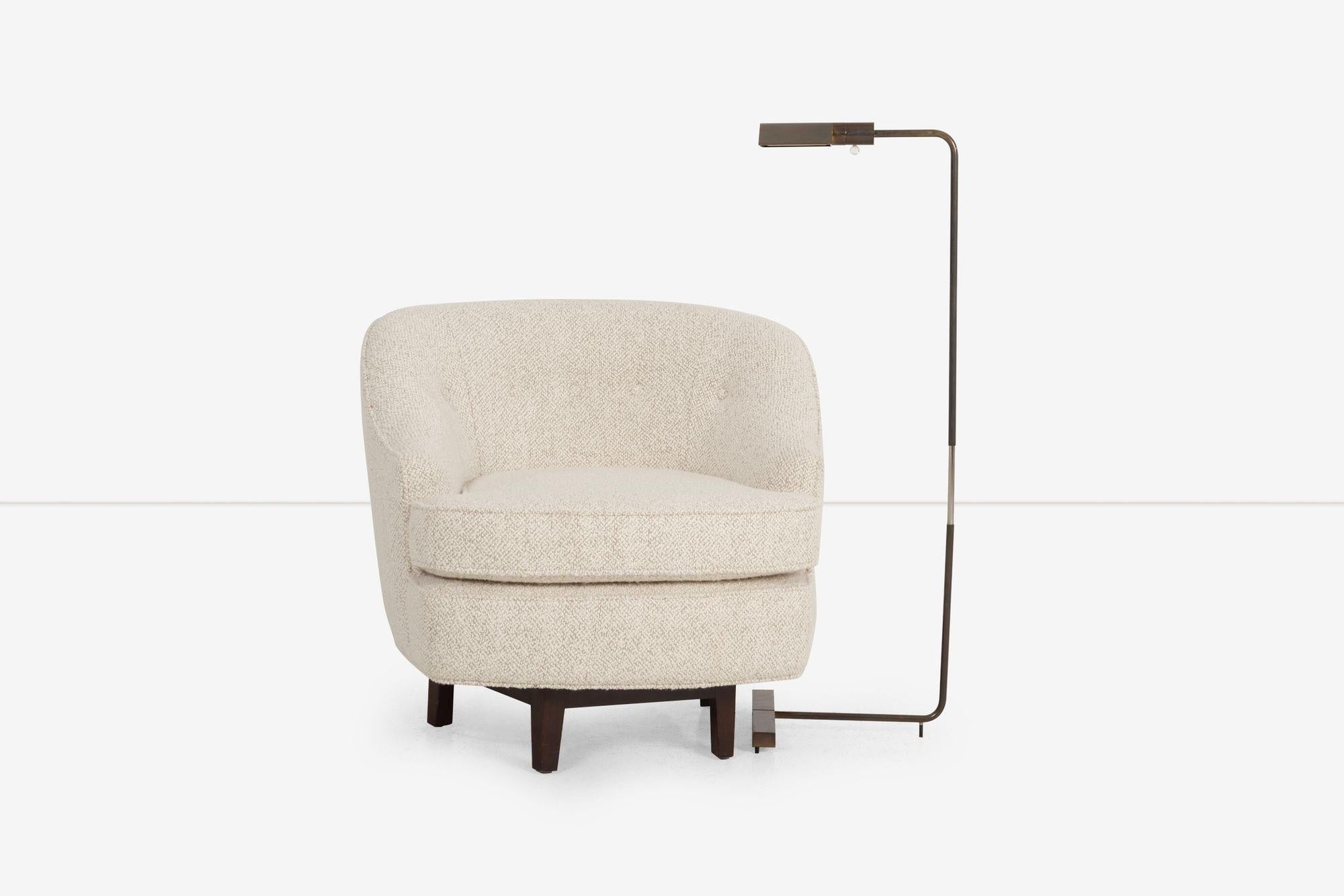 Américain Fauteuil de salon pivotant Edward Wormley pour Dunbar 1965 en vente