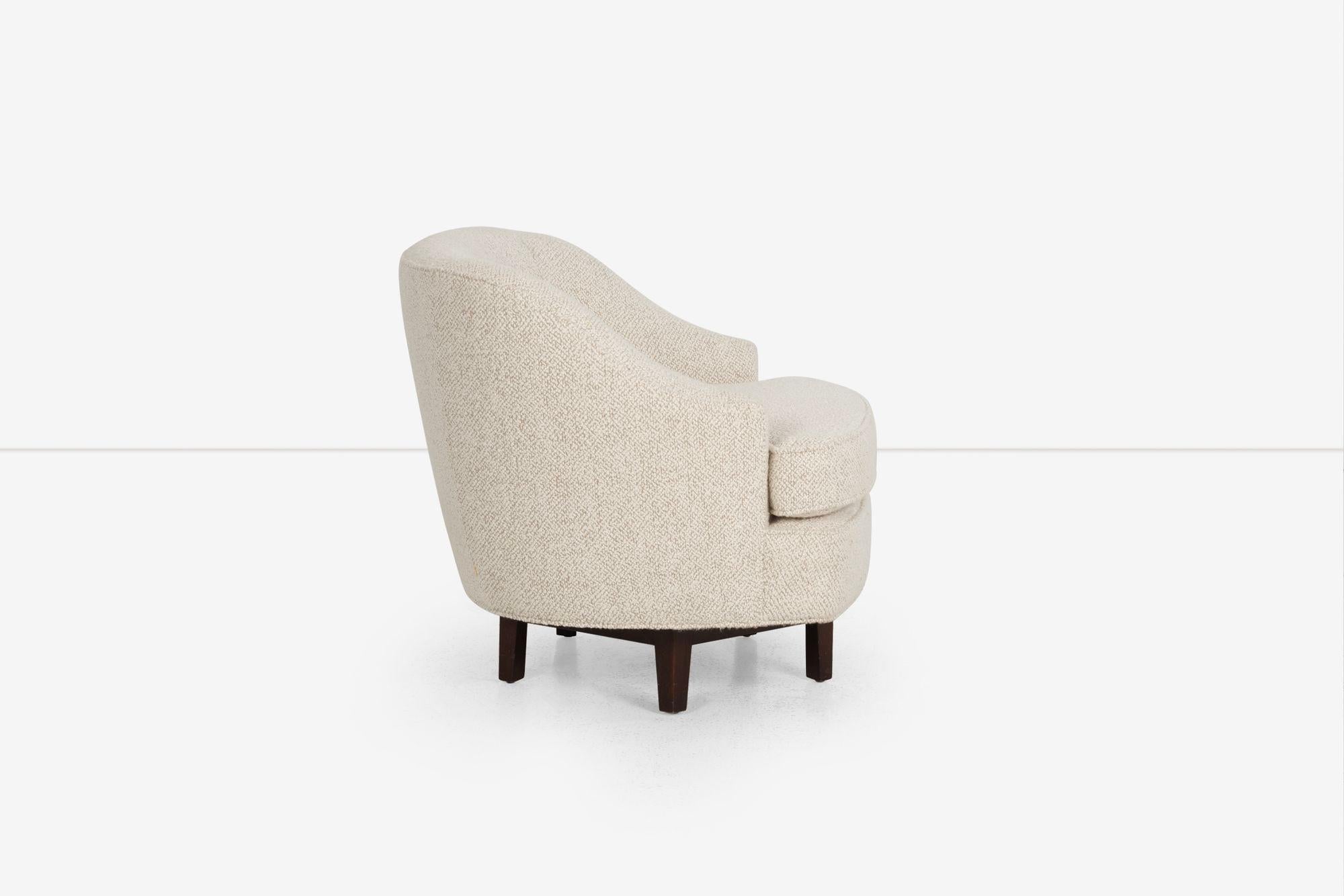 Fauteuil de salon pivotant Edward Wormley pour Dunbar 1965 Bon état - En vente à Chicago, IL