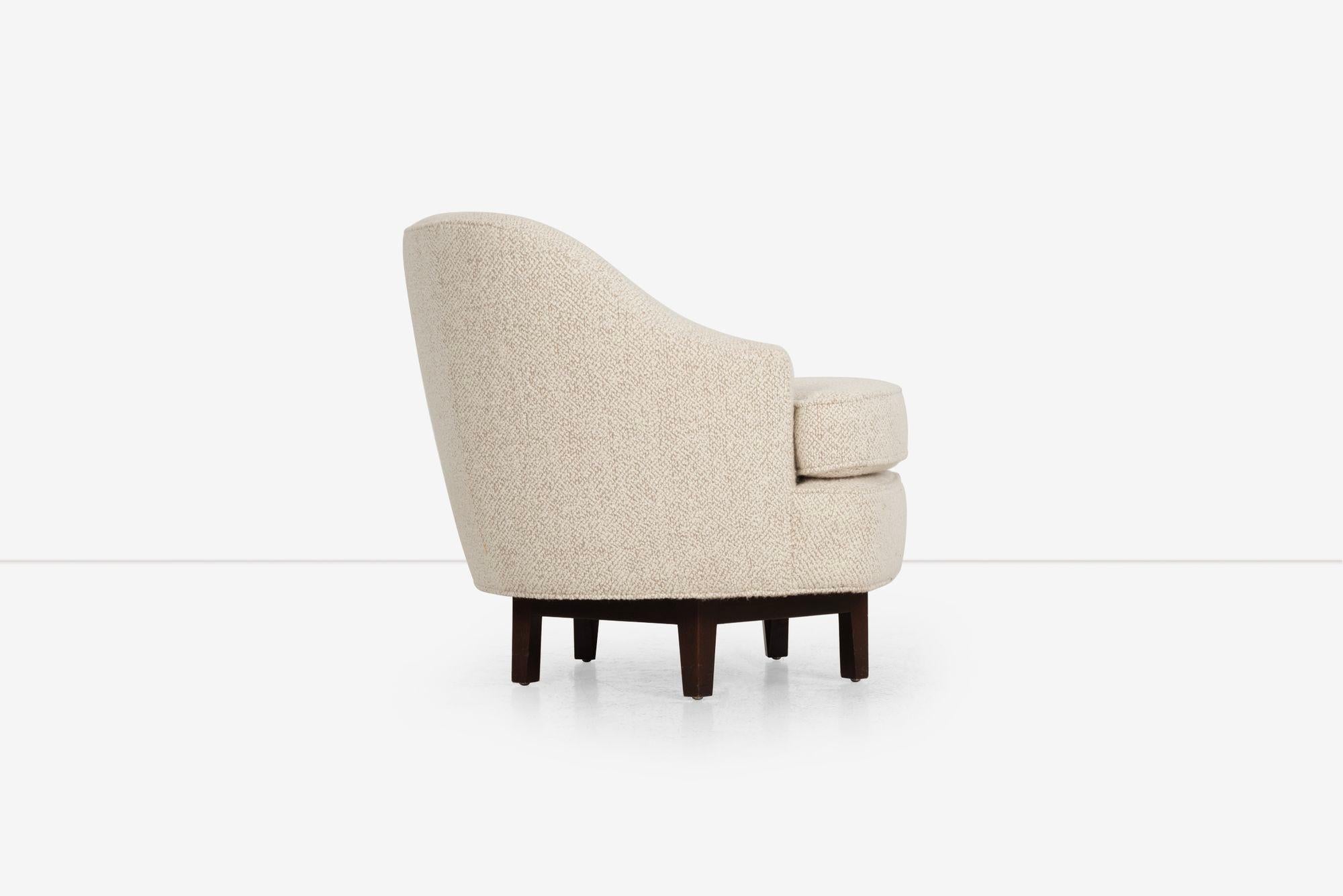 Milieu du XXe siècle Fauteuil de salon pivotant Edward Wormley pour Dunbar 1965 en vente