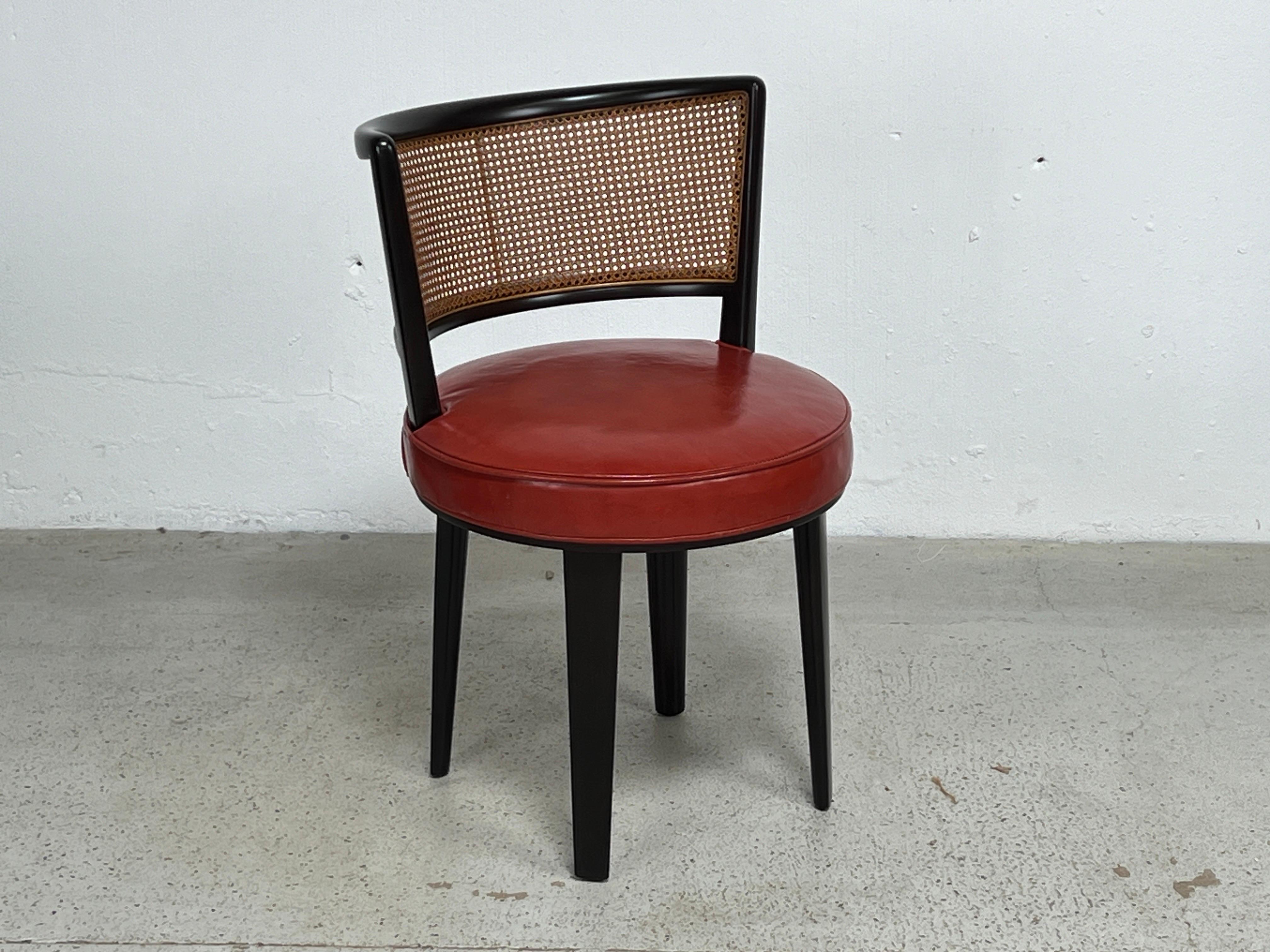 Edward Wormley pour Dunbar Tabouret / chaise pivotant(e) Bon état - En vente à Dallas, TX