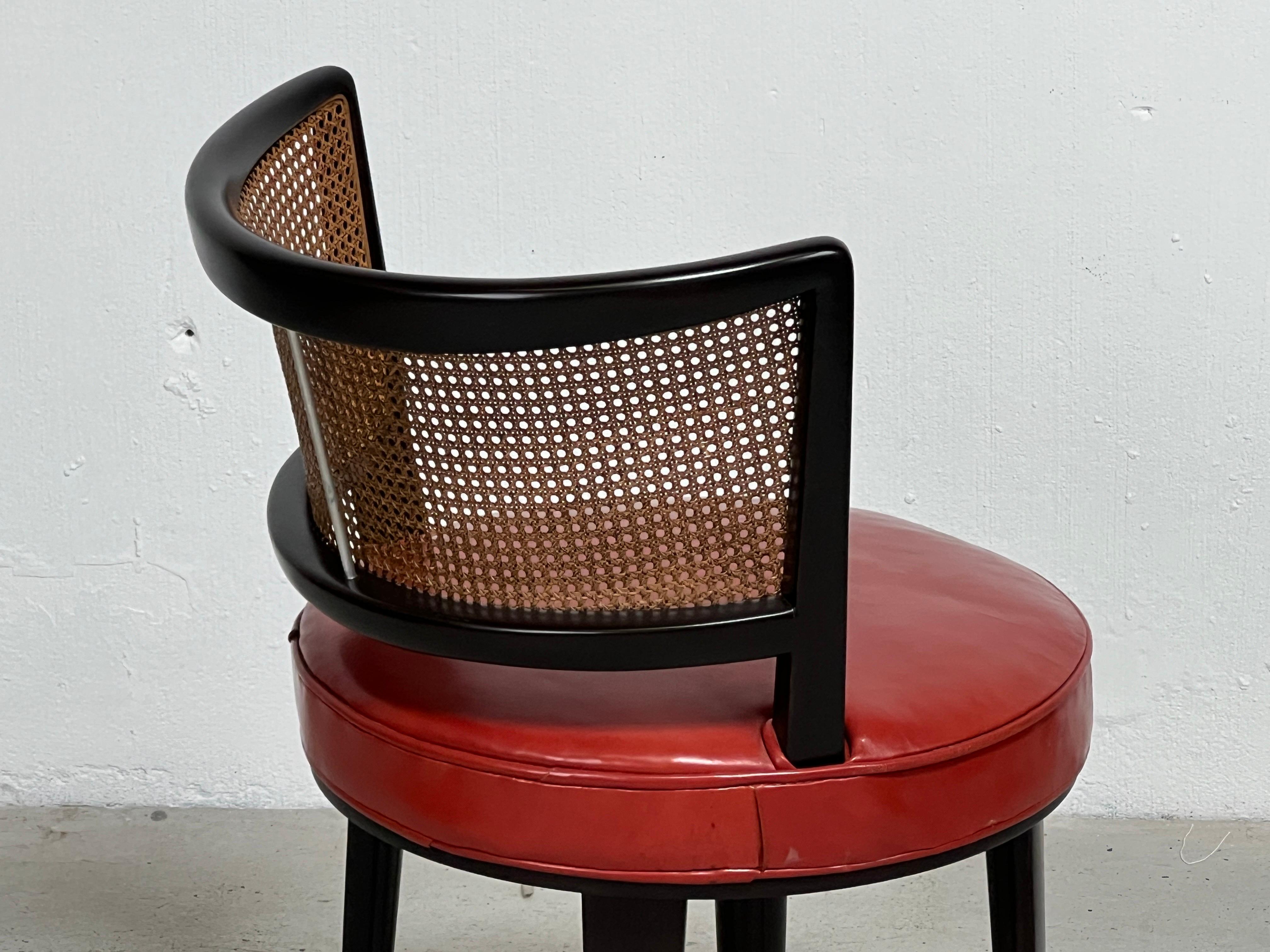 Edward Wormley pour Dunbar Tabouret / chaise pivotant(e) en vente 1