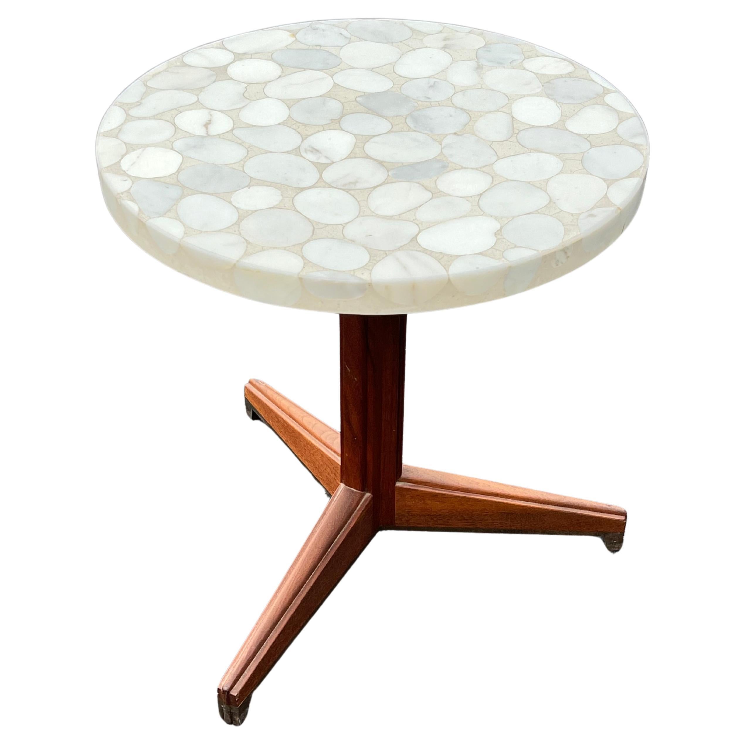 Edward Wormley for Dunbar Table with Marble Terrazzo Top For Sale