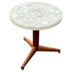 Table avec plateau en terrazzo de marbre Edward Wormley pour Dunbar