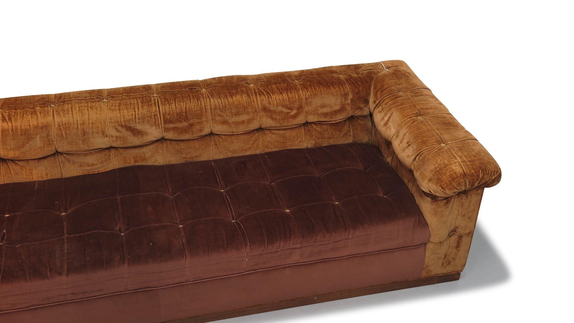 Américain Edward Wormley pour Dunbar, The Party Sofa, modèle 5407, à retapisser. en vente