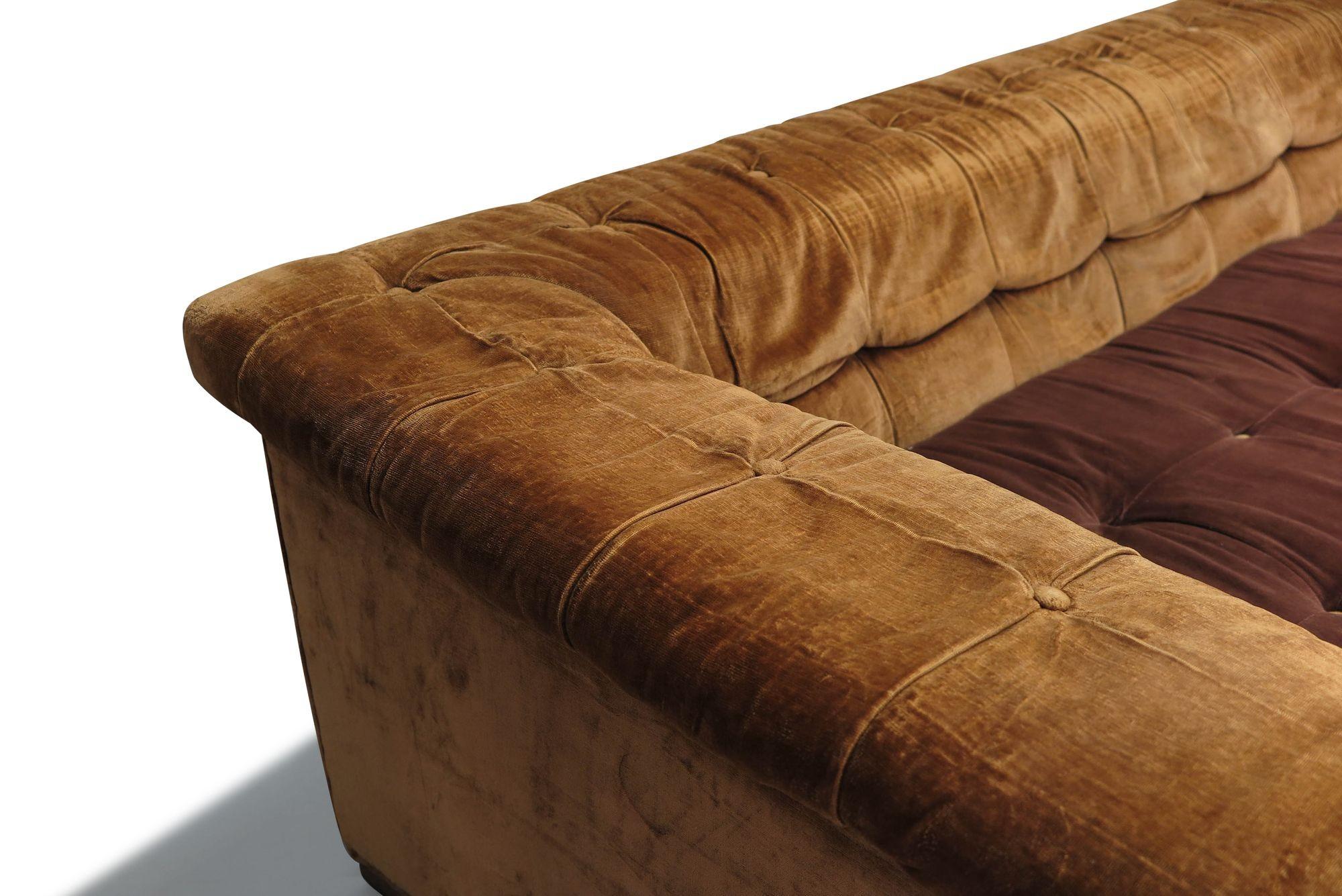 Edward Wormley pour Dunbar, The Party Sofa, modèle 5407, à retapisser. Bon état - En vente à Oakland, CA