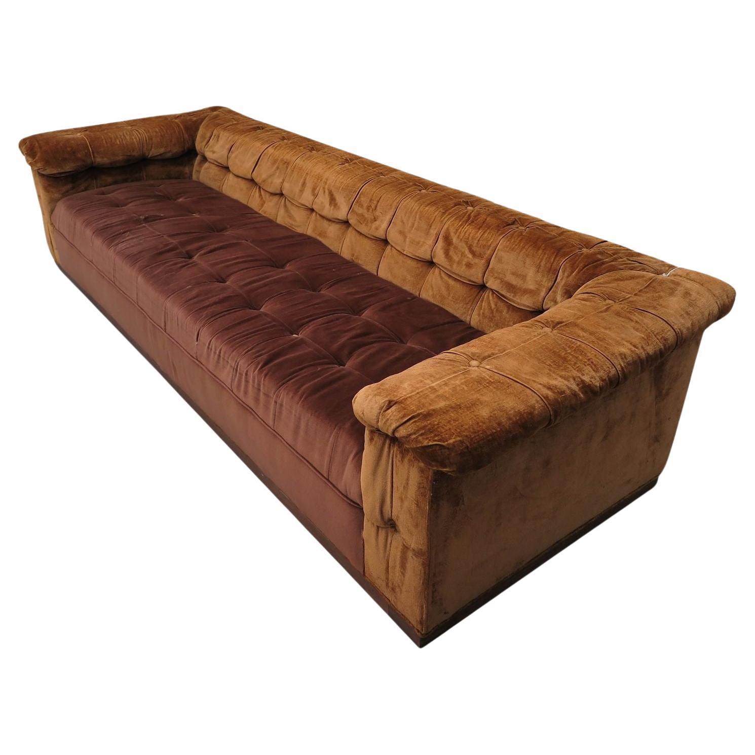 Edward Wormley pour Dunbar, The Party Sofa, modèle 5407, à retapisser. en vente