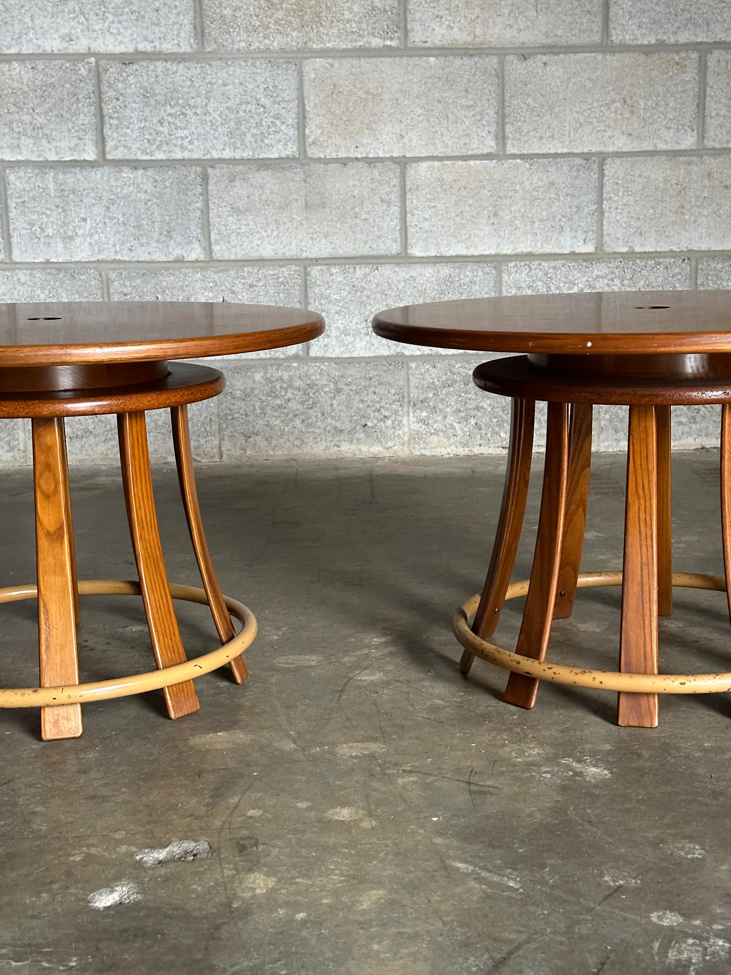 Mid-Century Modern Edward Wormley for Dunbar Toad Stool Tables For Sale
