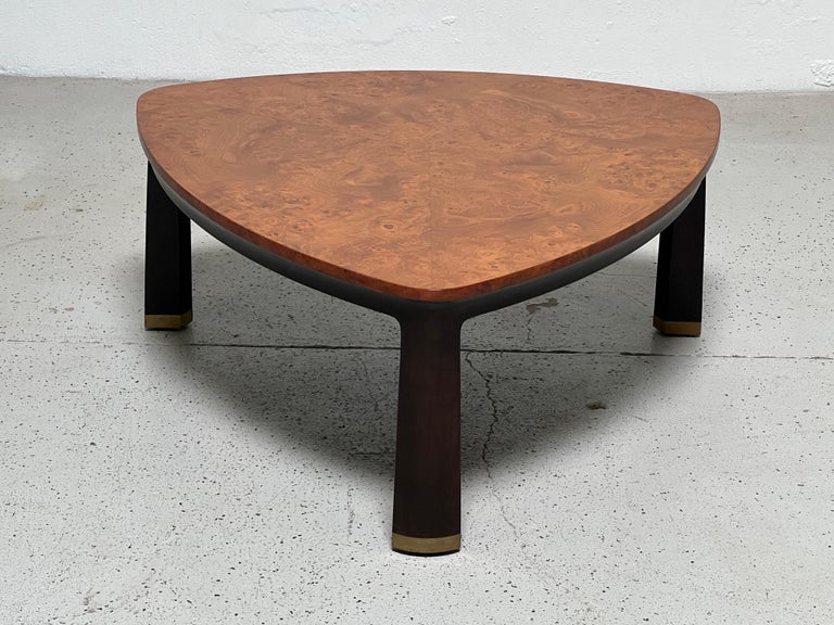 Edward Wormley for Dunbar Triangular Coffee Table In Good Condition For Sale In Dallas, TX
