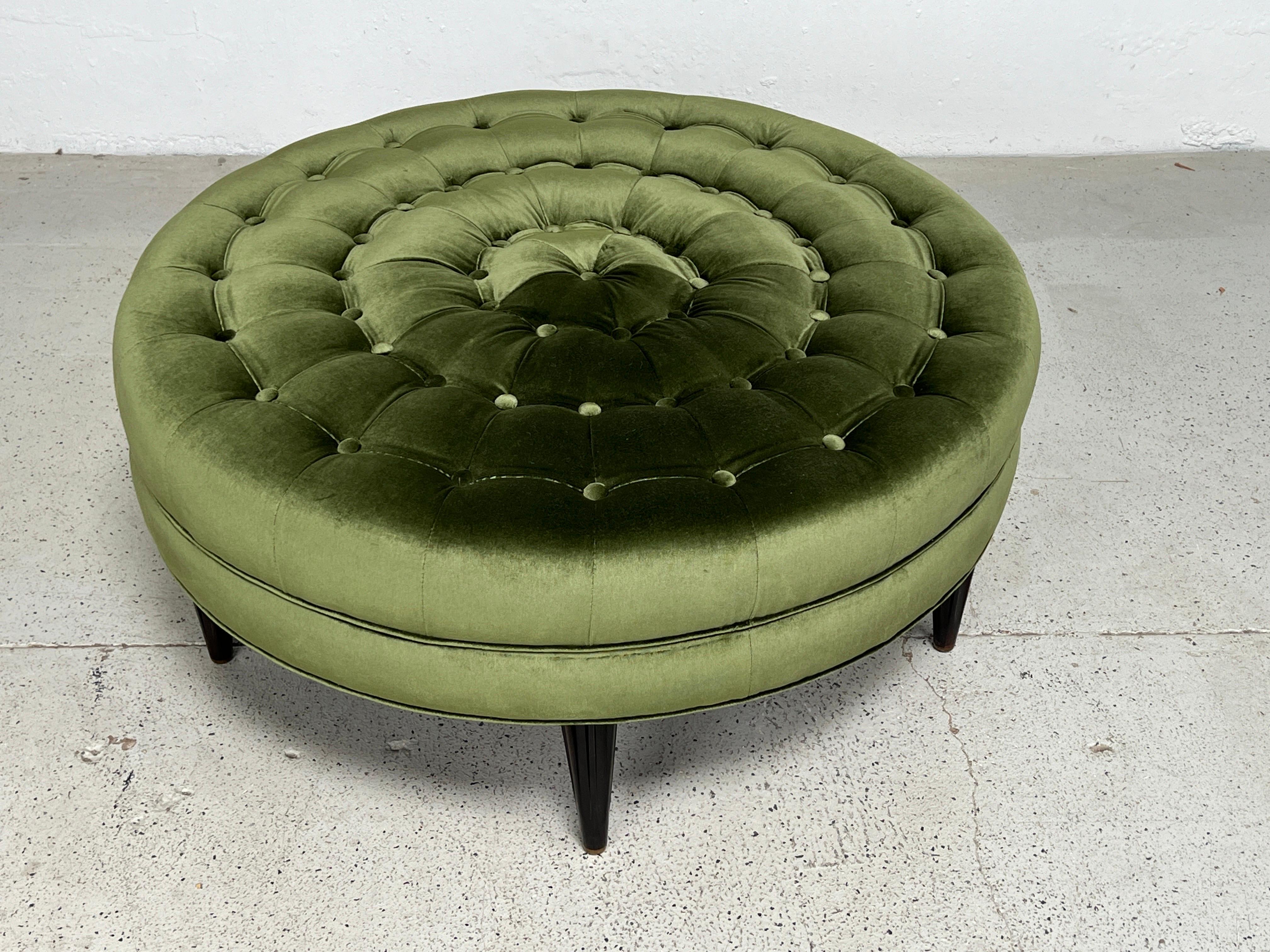 Edward Wormley for Dunbar Tufted ottoman  For Sale 4