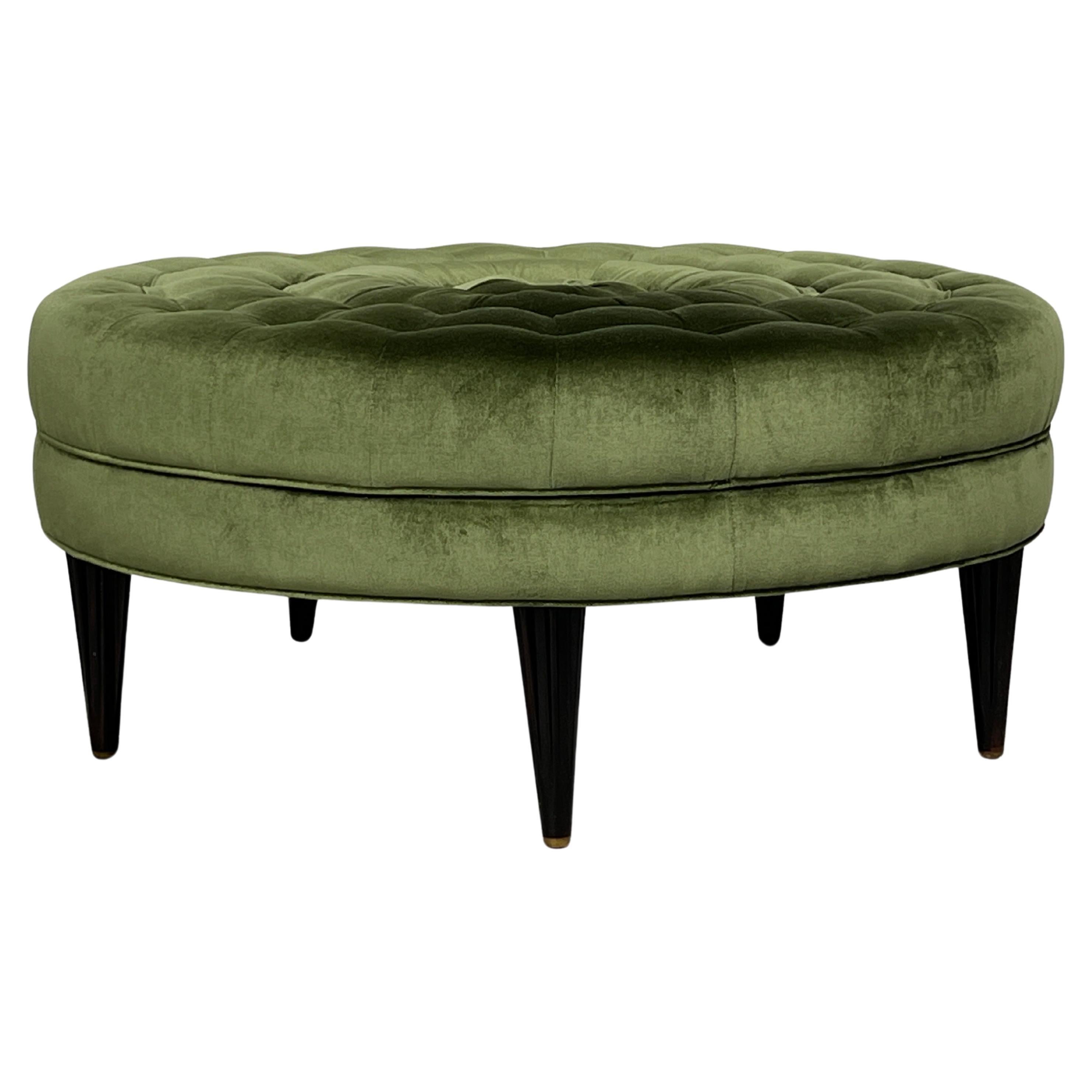 Pouf touffeté Edward Wormley pour Dunbar 