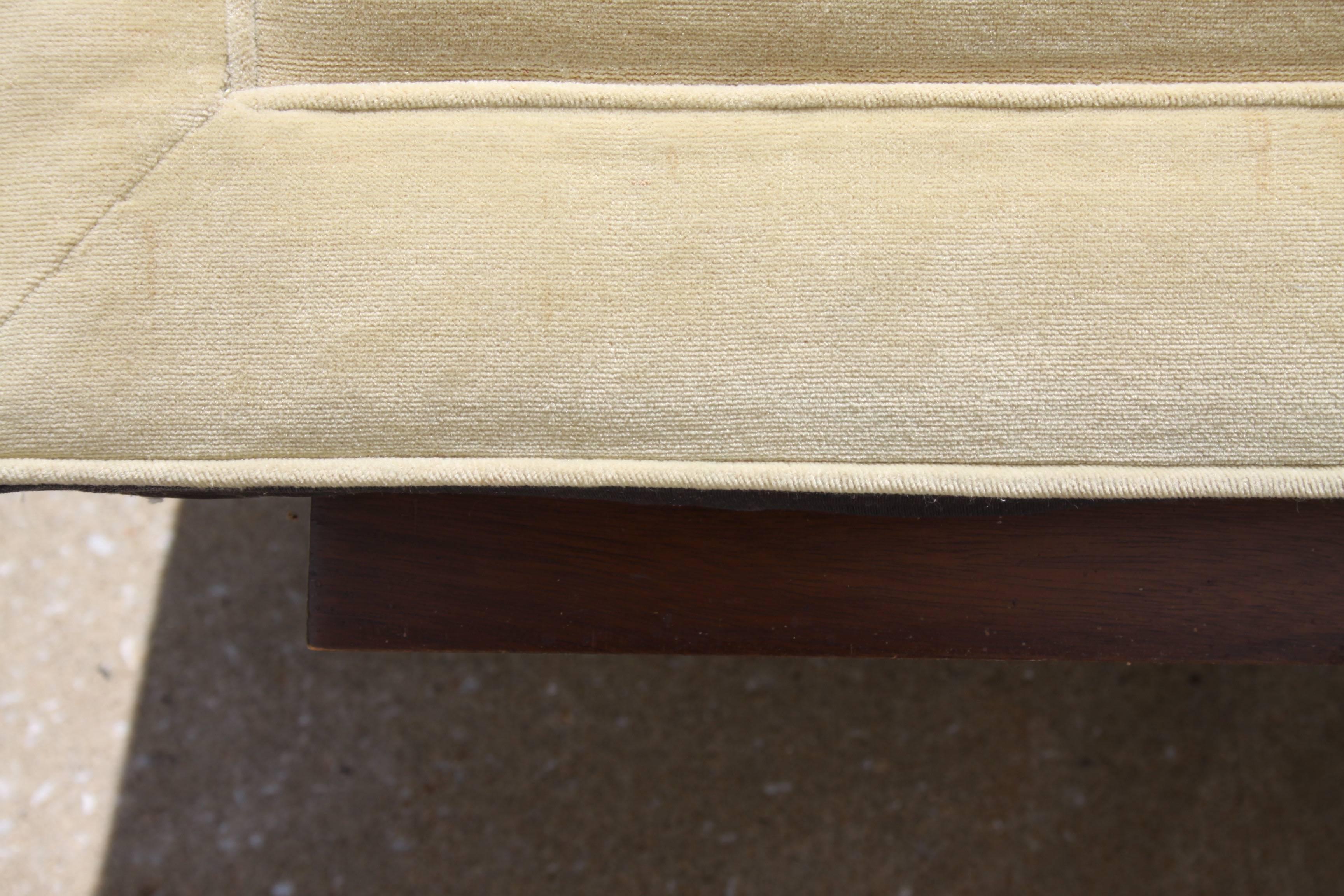 Edward Wormley for Dunbar Tuxedo Sofa on Plinth Base 2