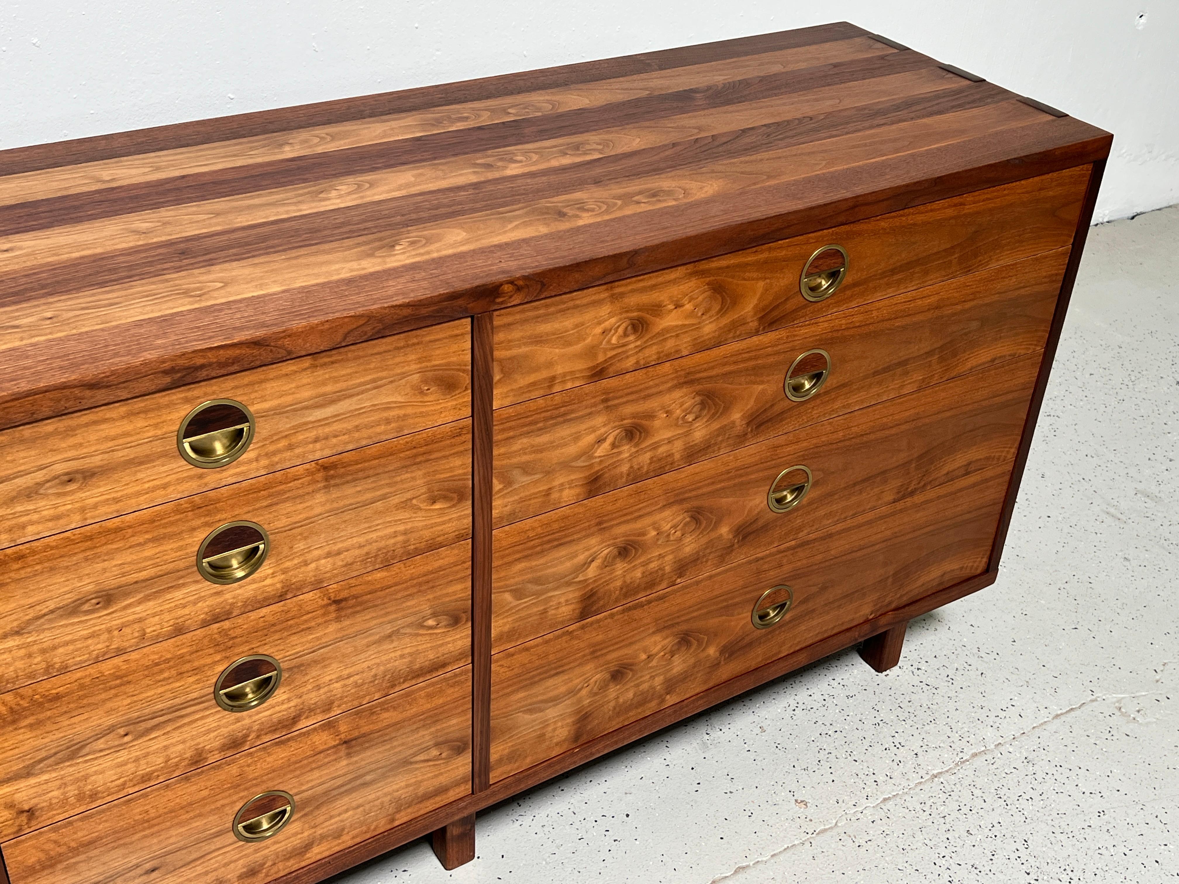 Edward Wormley for Dunbar Twelve Drawer Janus Dresser 7