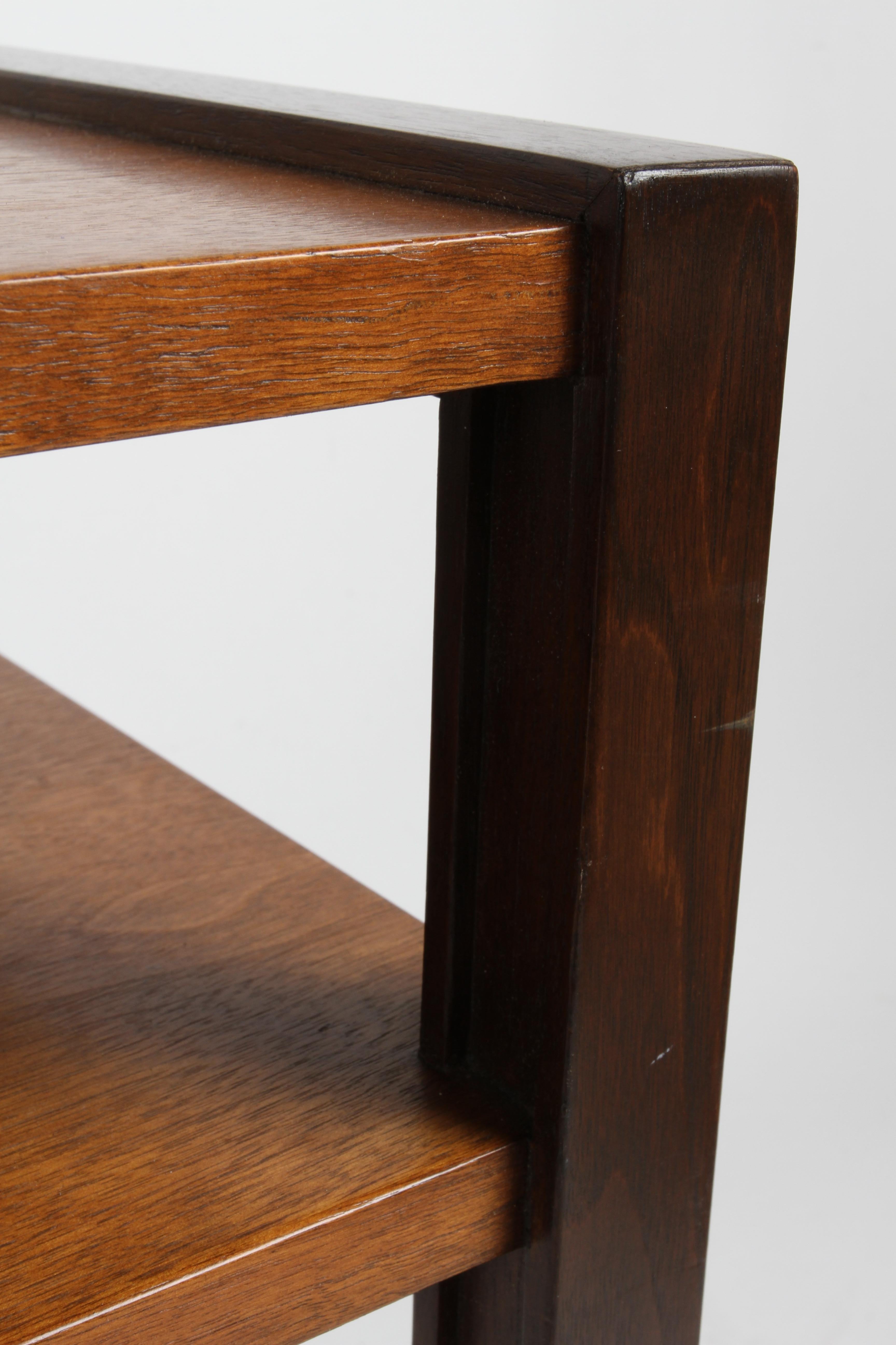 Edward Wormley for Dunbar Two-Tone Walnut Console or Sofa Table with Drawer 3
