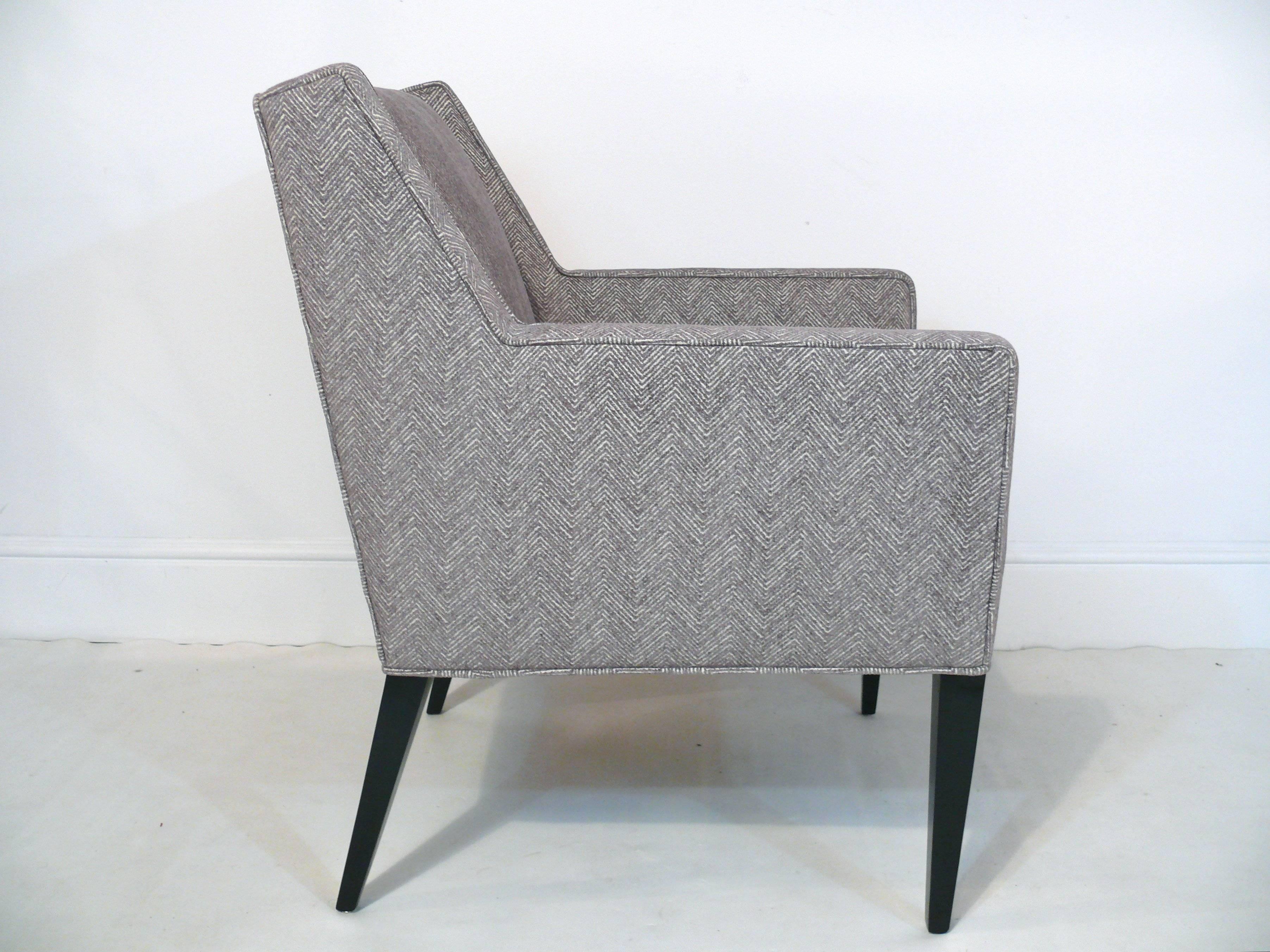 Upholstery Edward Wormley for Dunbar Upholstered Club Chair