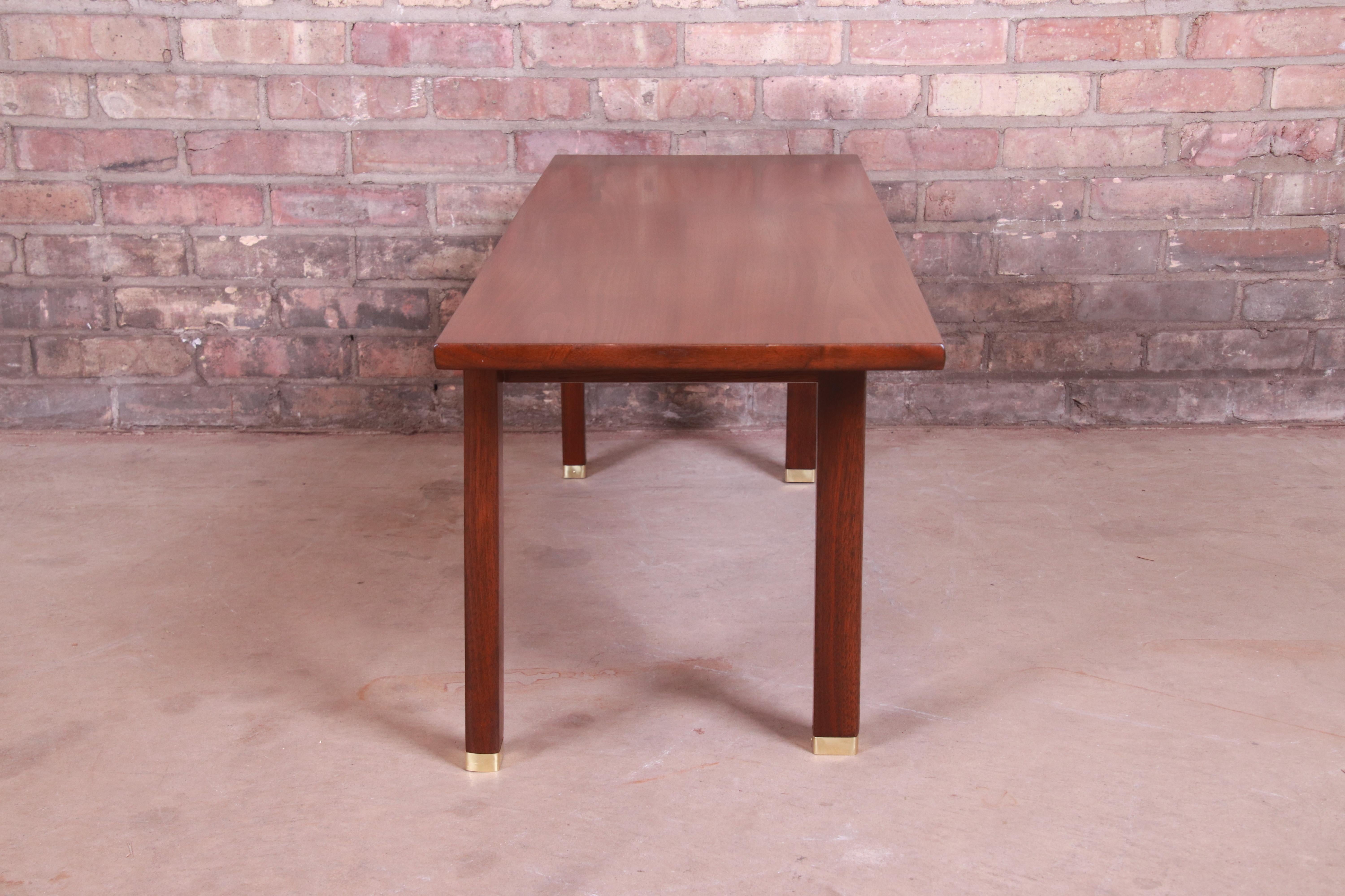 Edward Wormley for Dunbar Walnut Bench or Coffee Table, Newly Refinished 4